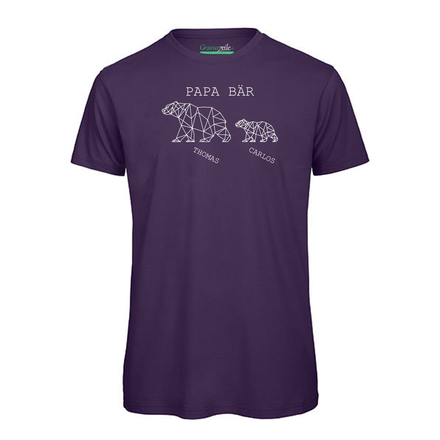 Personalisiertes T-Shirt für Herren - Papa Bär