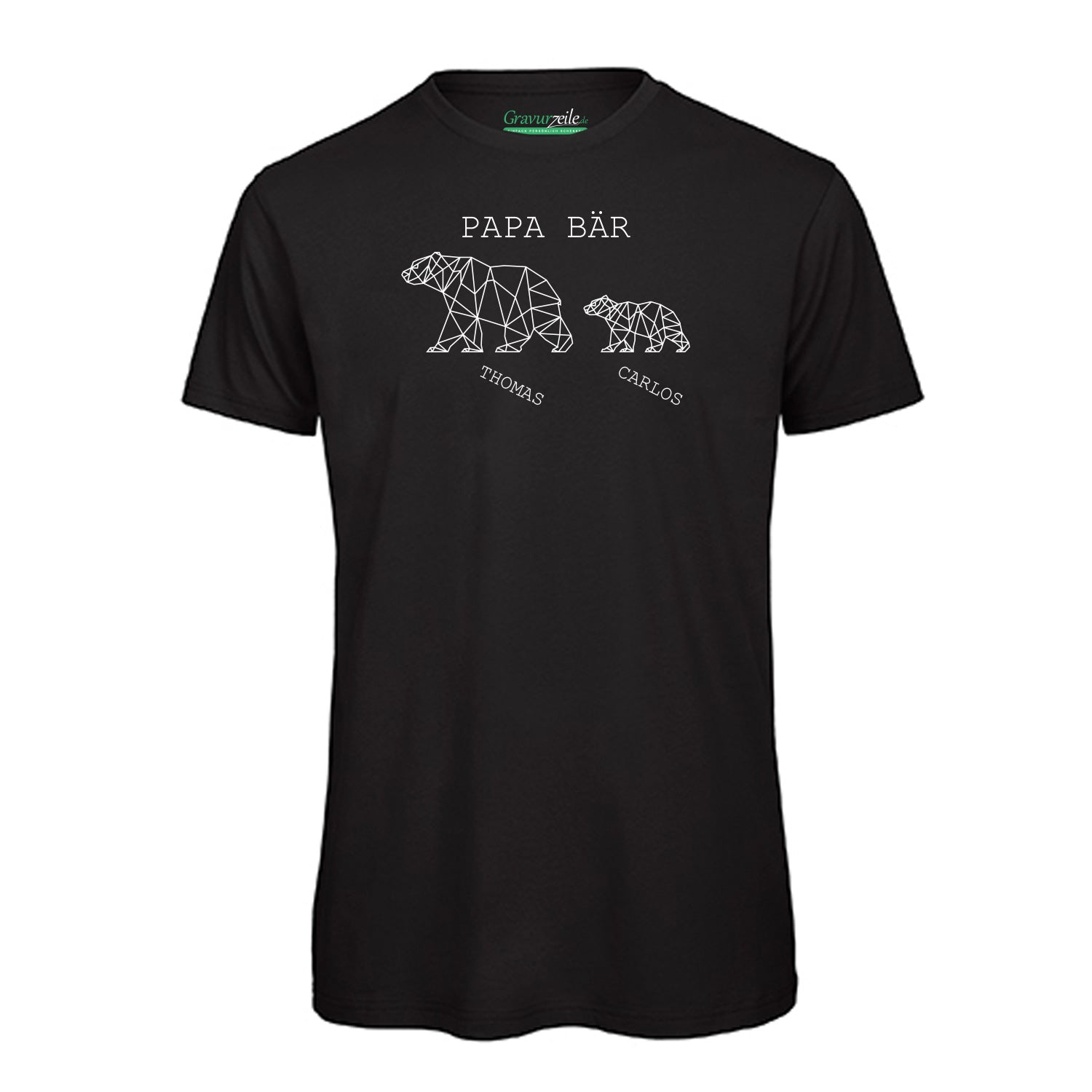 Personalisiertes T-Shirt für Herren - Papa Bär