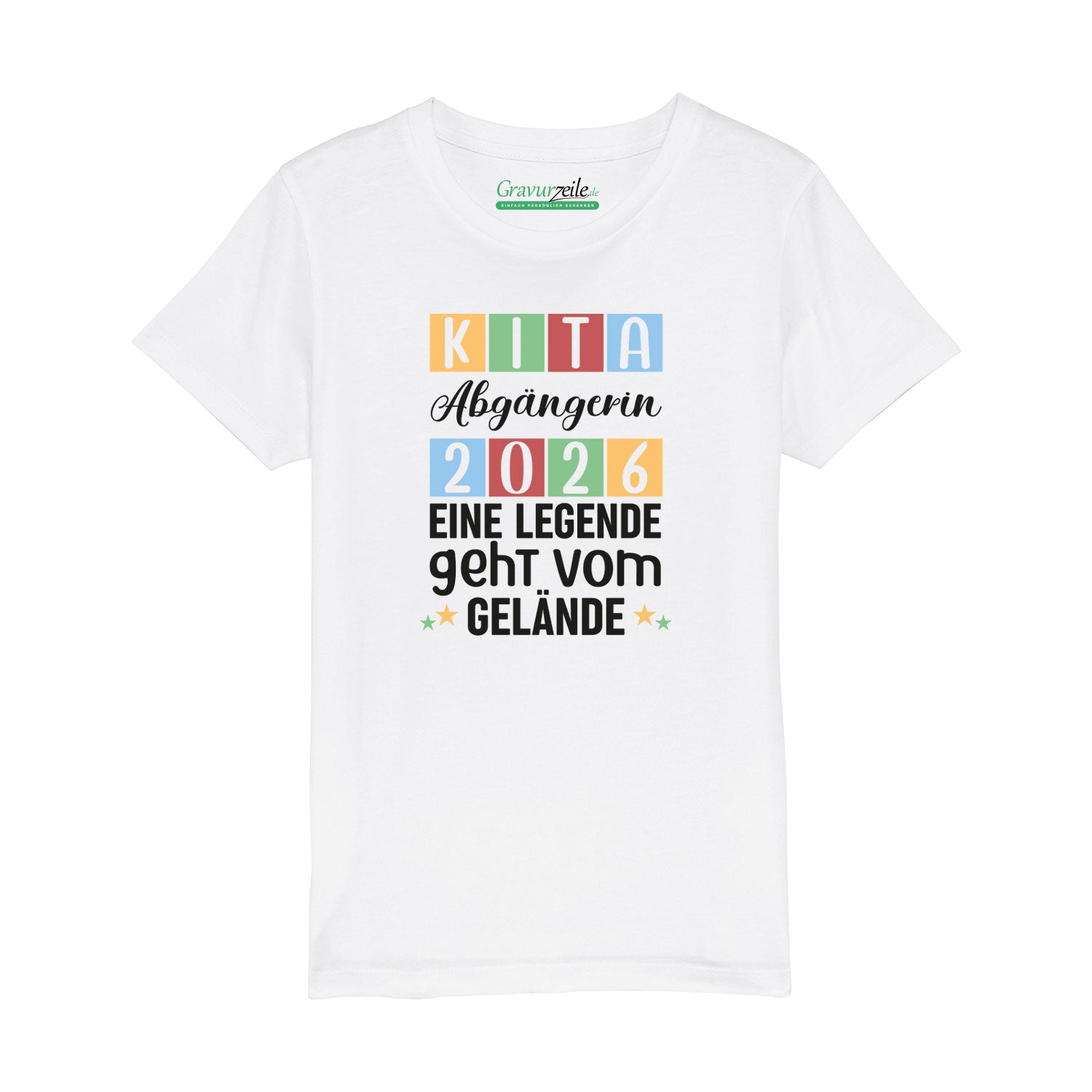 Bedrucktes T-Shirt für Kinder - KITA Abgänger