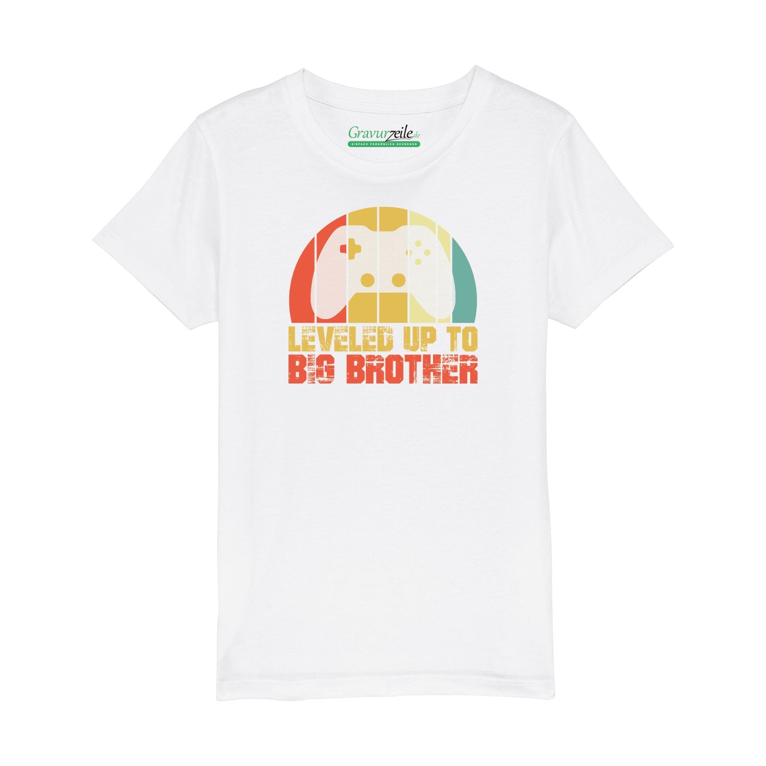 Bedrucktes T-Shirt für Kinder - Leveled up Brother