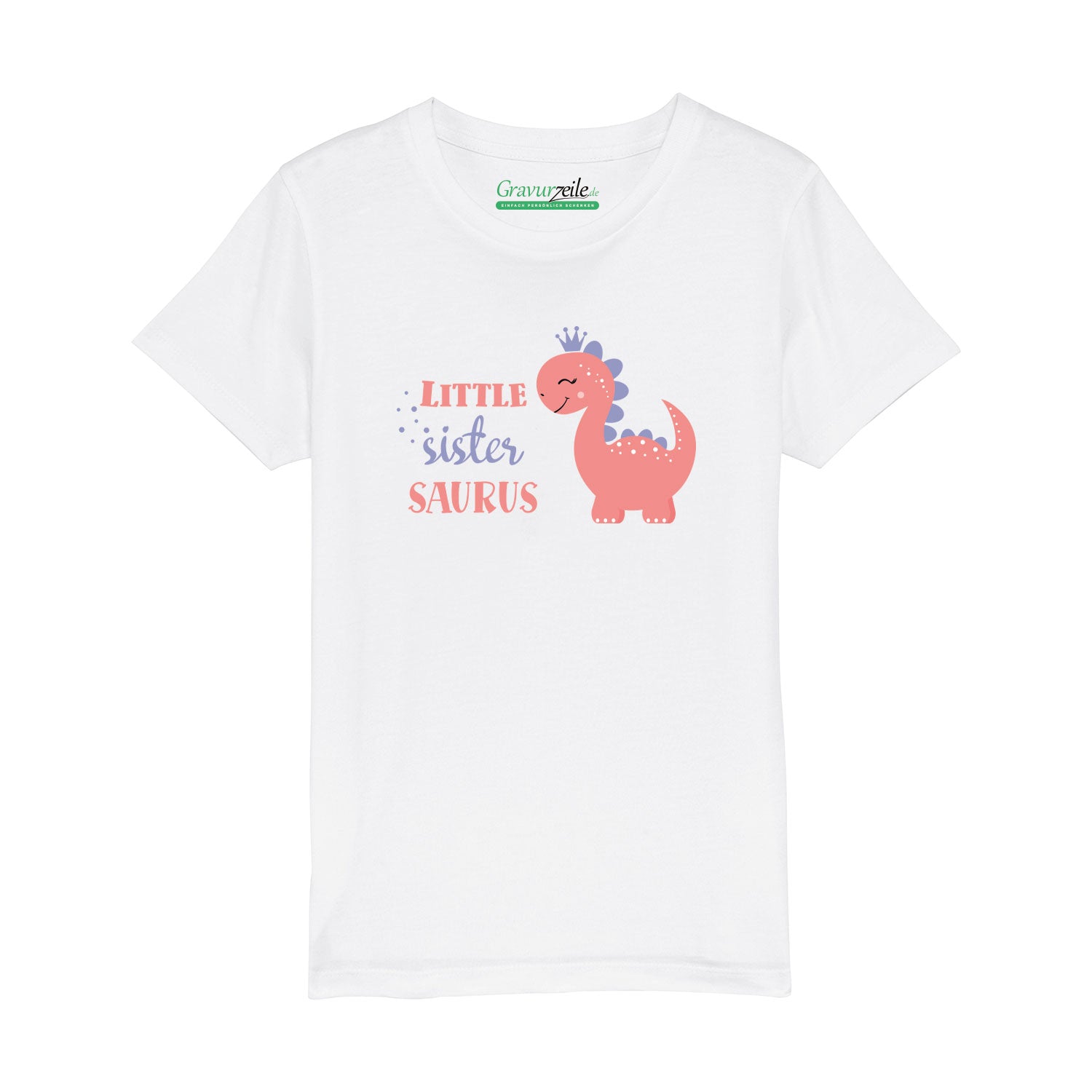 Bedrucktes T-Shirt für Kinder - Little Sister Saurus