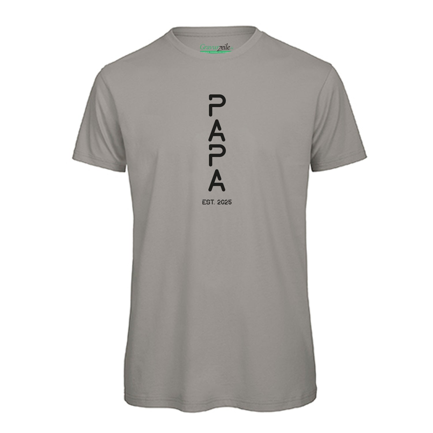 Bedrucktes T-Shirt für Herren - PAPA EST. Space