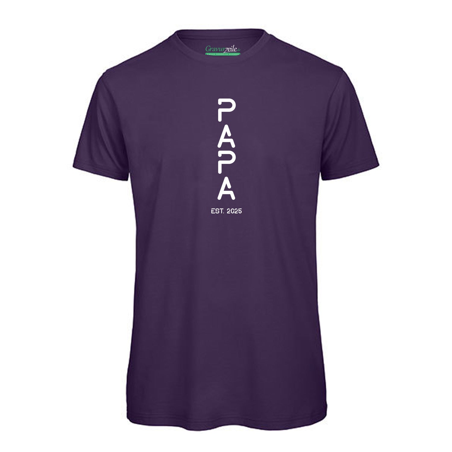 Bedrucktes T-Shirt für Herren - PAPA EST. Space