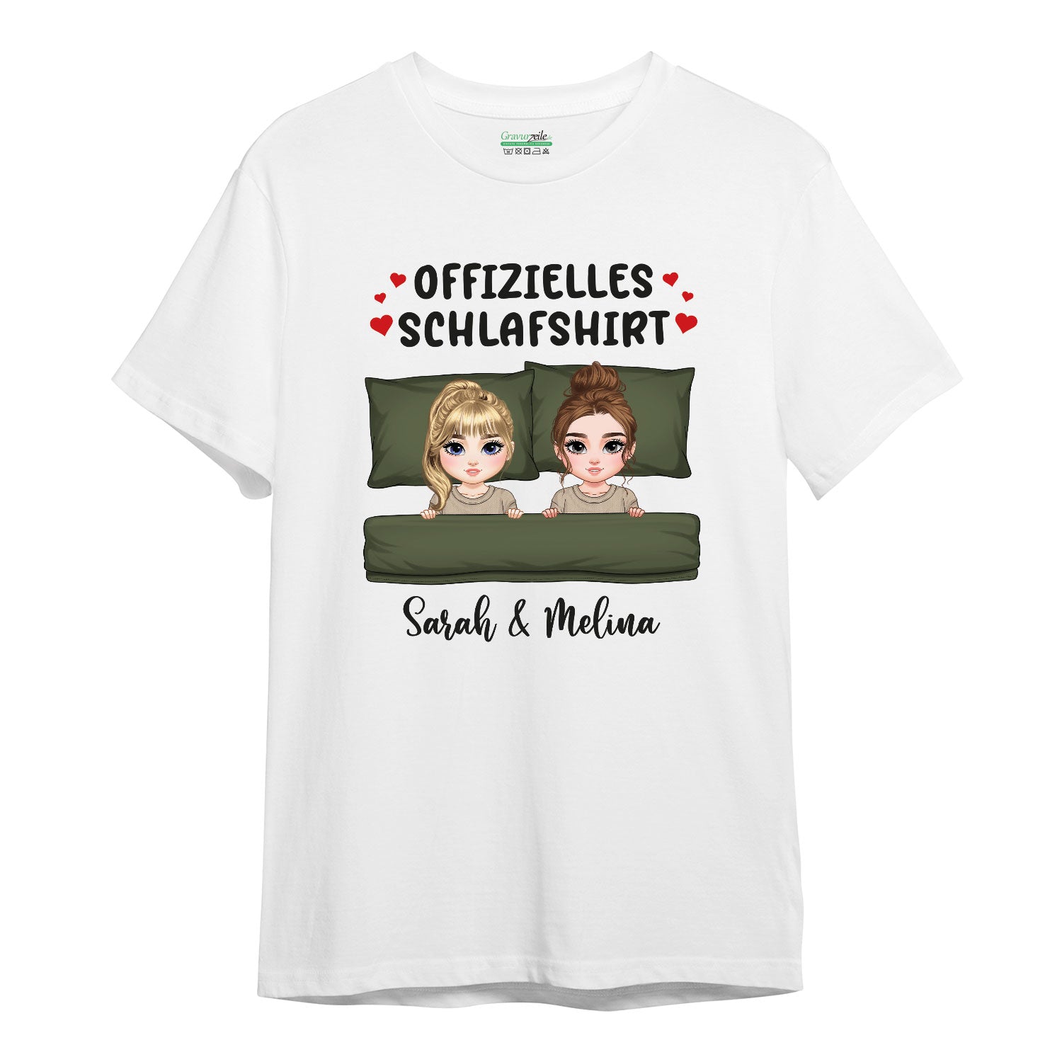 Personalisiertes Oversized T-Shirt - Offizielles Schlafshirt