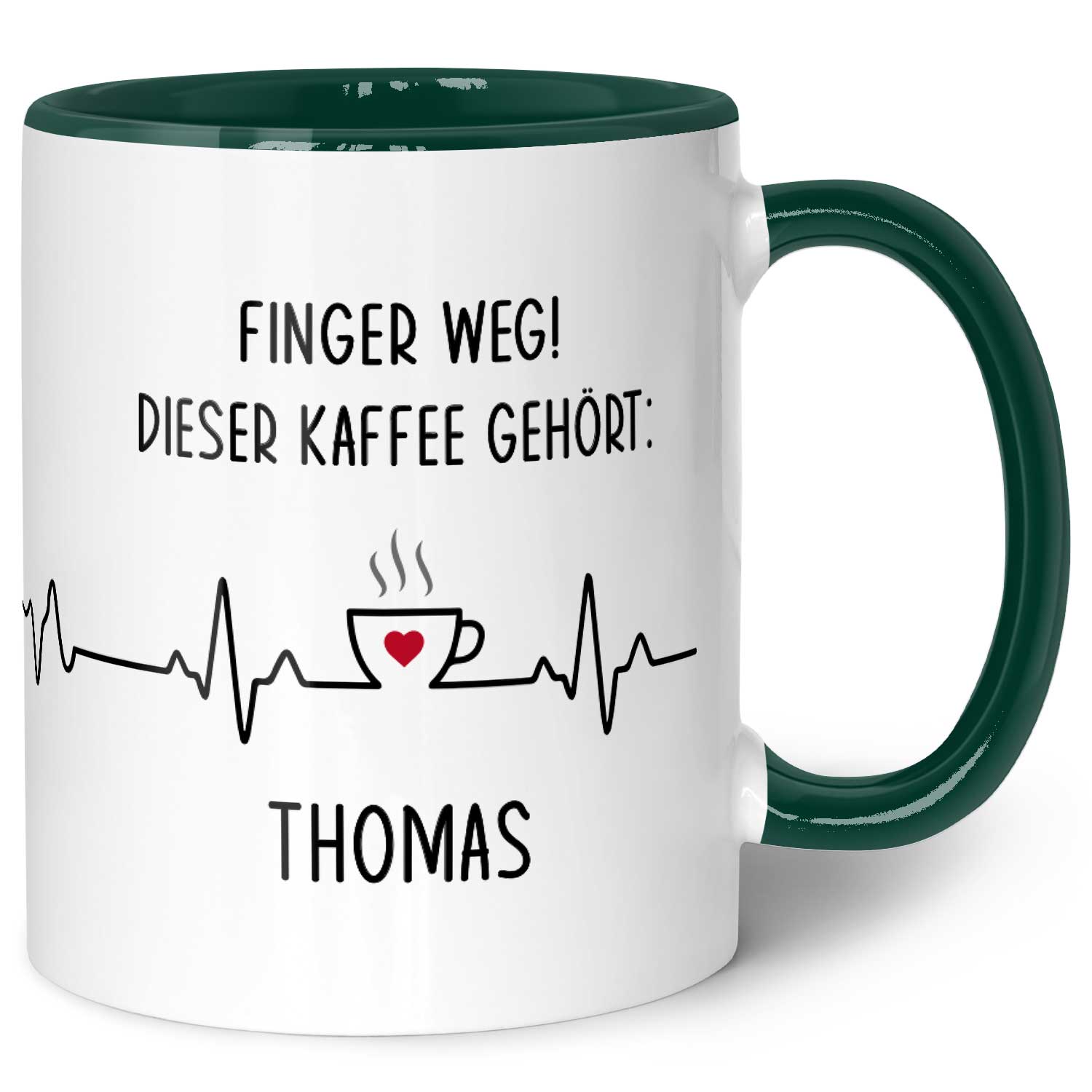 Bedruckte Tasse mit Spruch - Finger Weg!