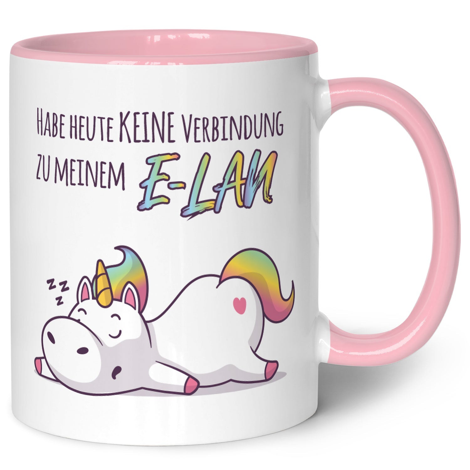 Bedruckte Tasse mit Spruch E-Lan