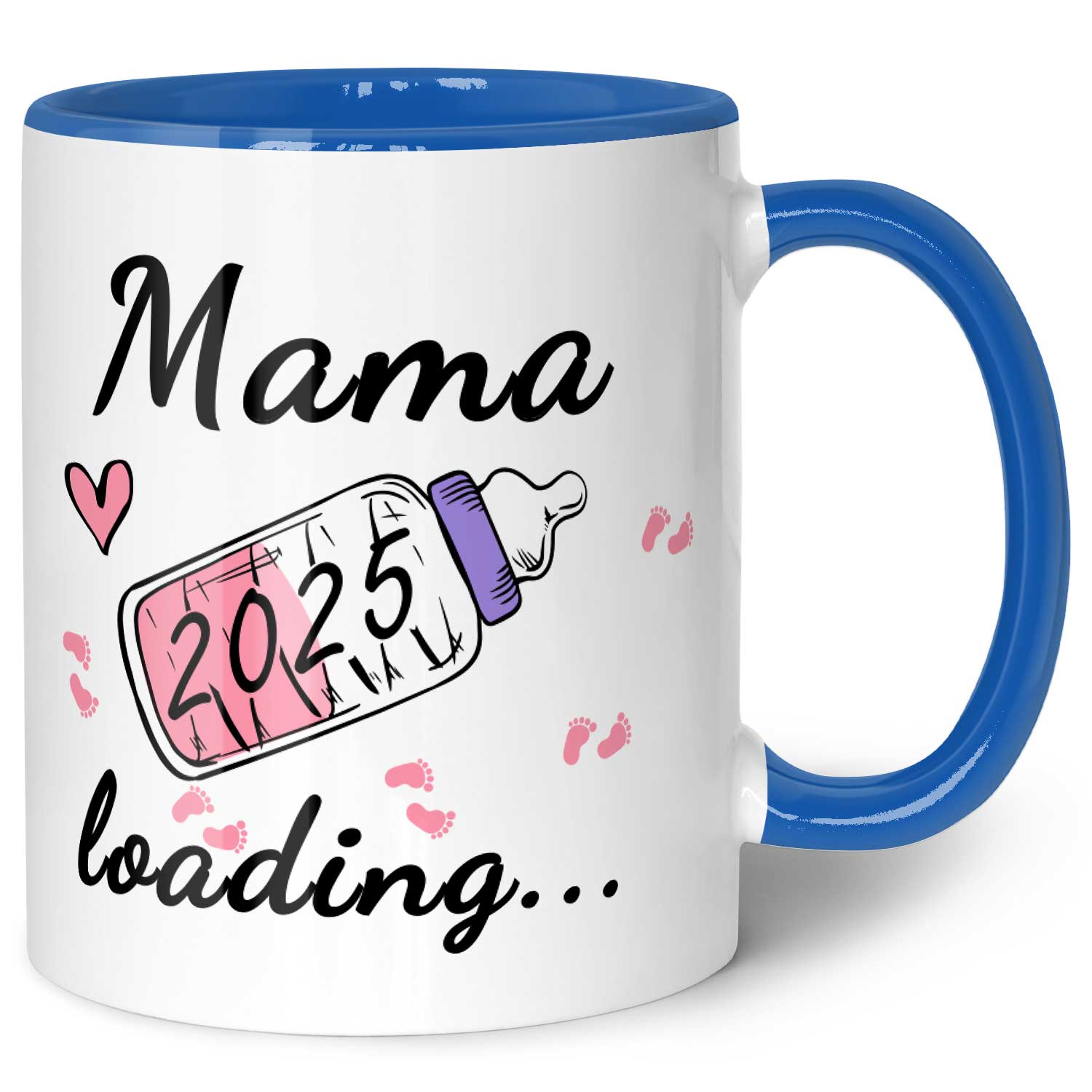 Bedruckte Tasse mit Spruch - Baby Loading in versch. Varianten