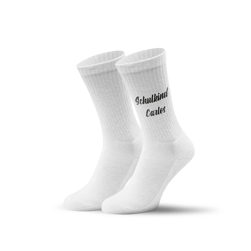 Tennissocken - Kinder Wunschtext - personalisiert mit Namen
