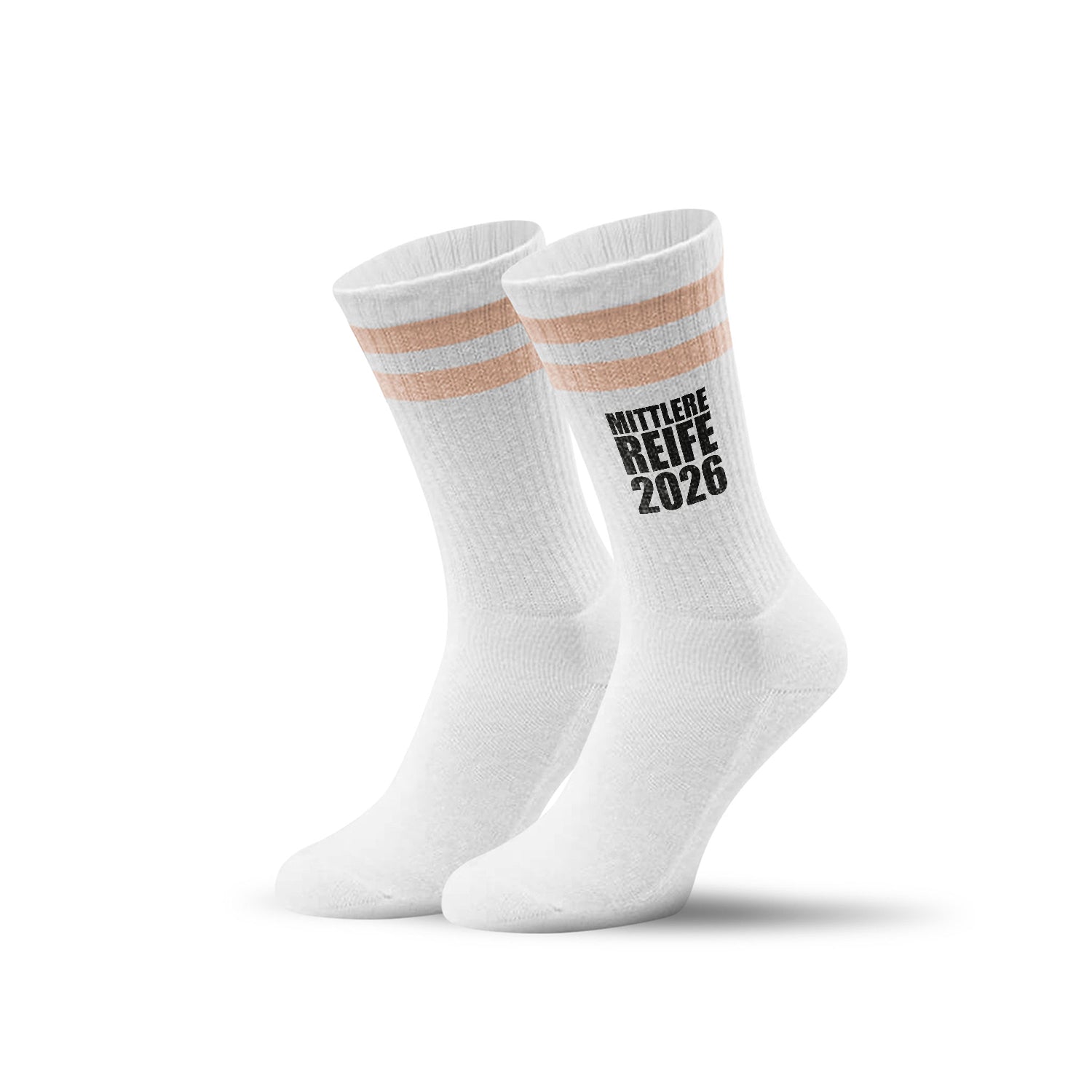 Tennissocken - Mittlere Reife - personalisiert mit Namen & Jahr