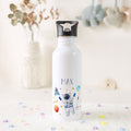 Bedruckte Trinkflasche aus Edelstahl - Astronaut