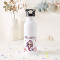 Bedruckte Trinkflasche aus Edelstahl - Meerjungfrau