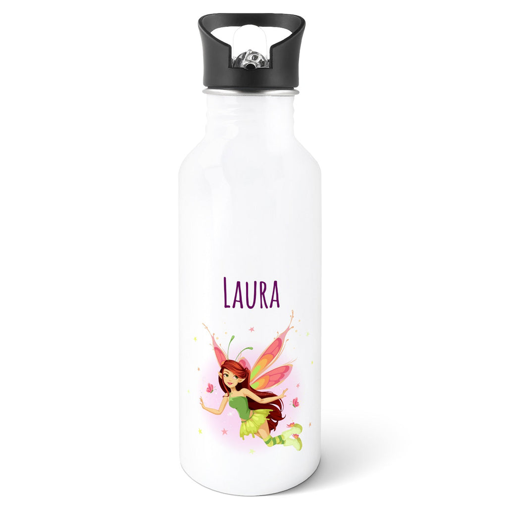 Bedruckte Trinkflasche aus Edelstahl - Zauberfee