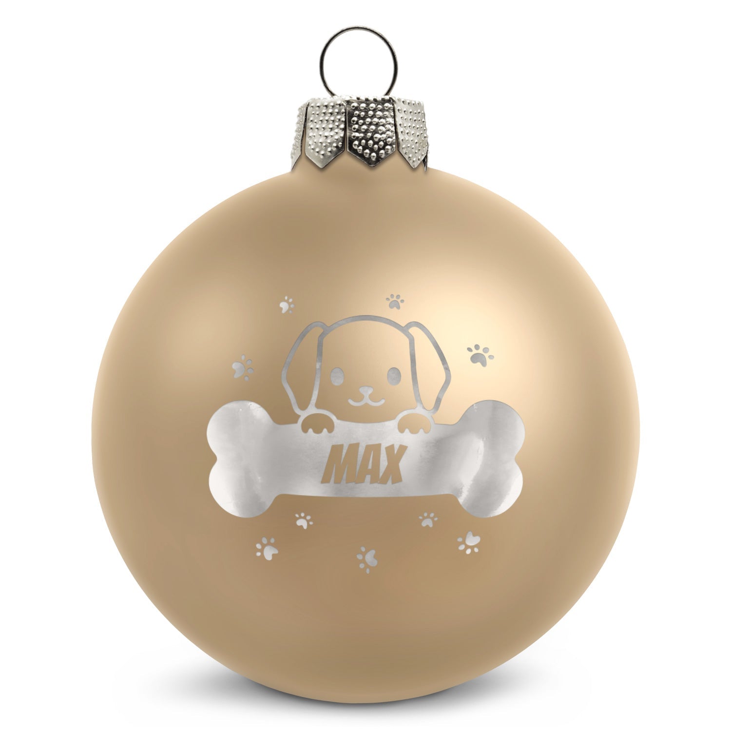 Gravierte Weihnachtskugel - Haustier - Hund & Katze