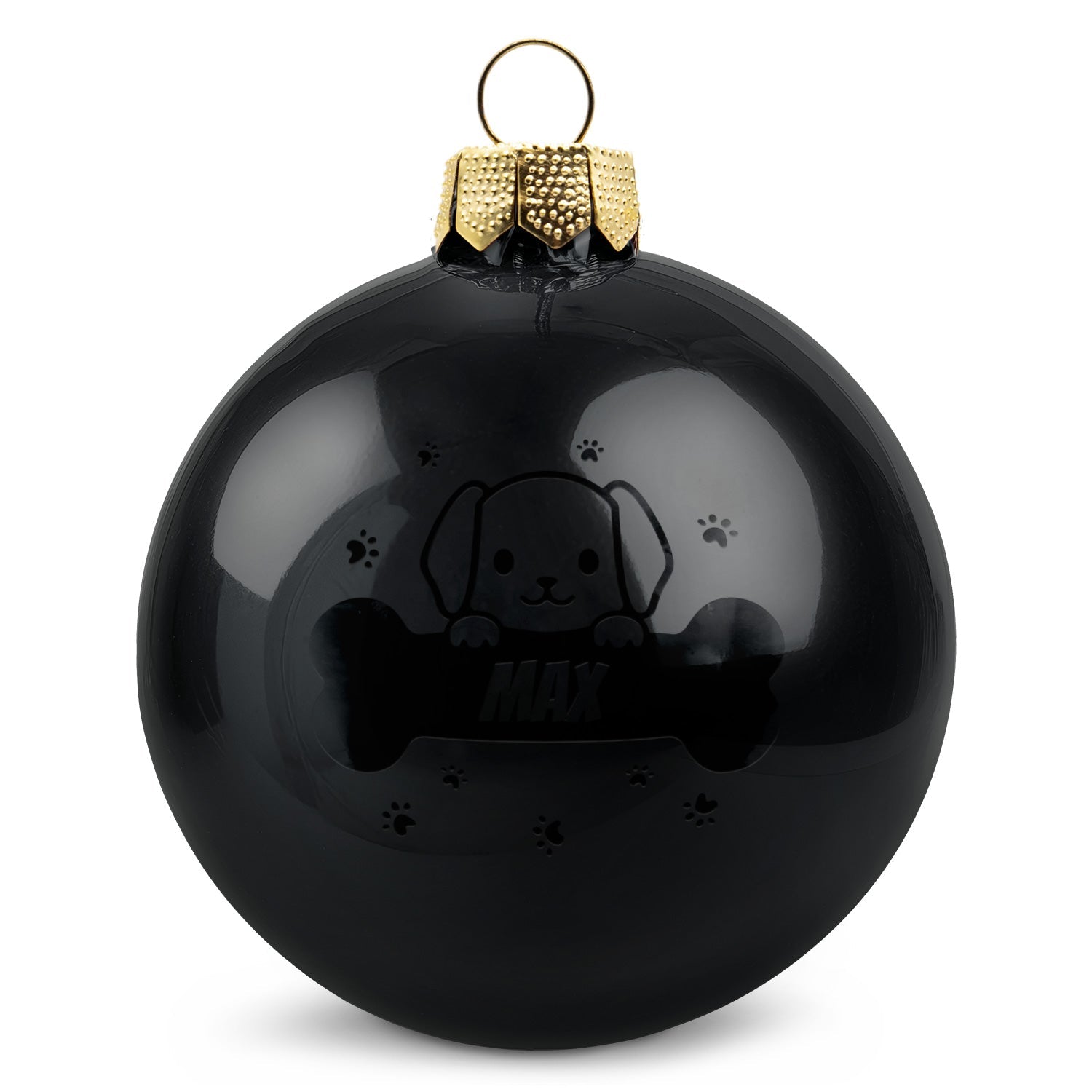 Gravierte Weihnachtskugel - Haustier - Hund & Katze