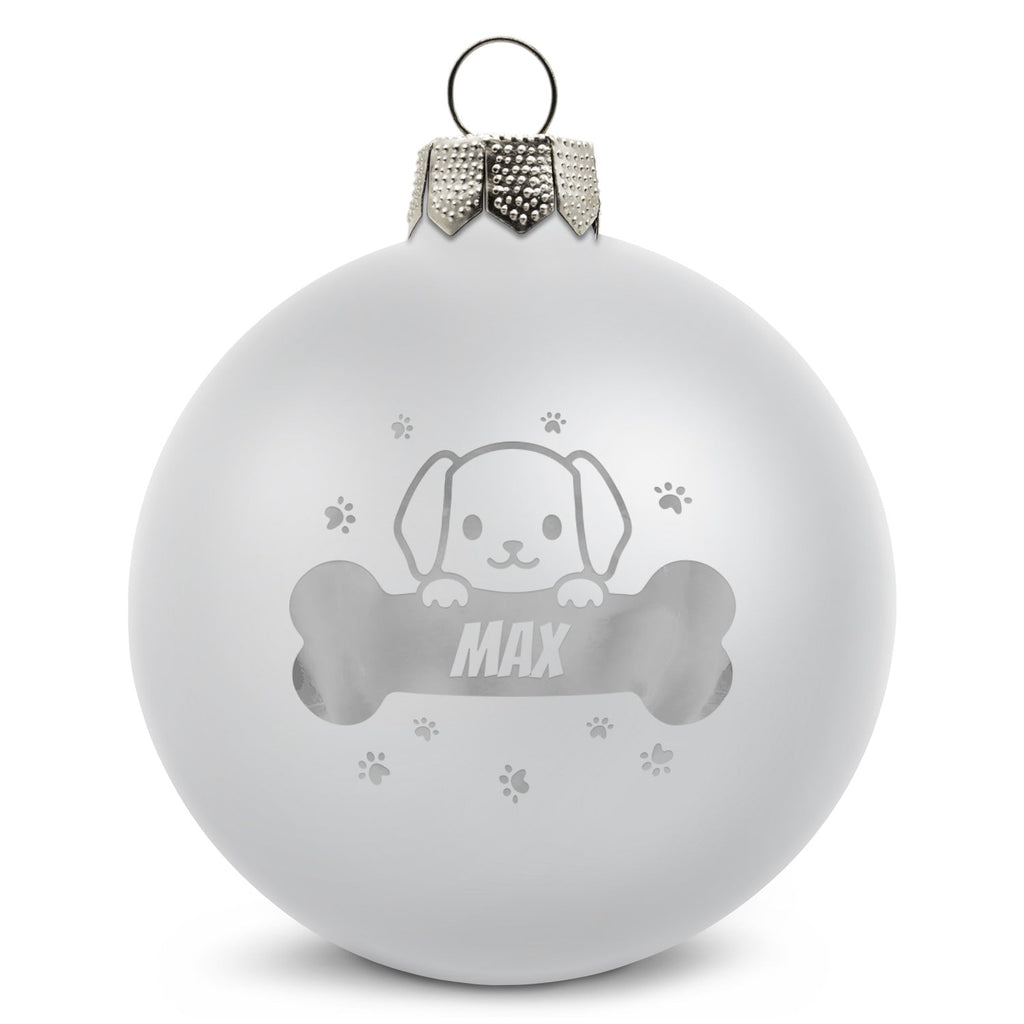 Gravierte Weihnachtskugel - Haustier - Hund & Katze