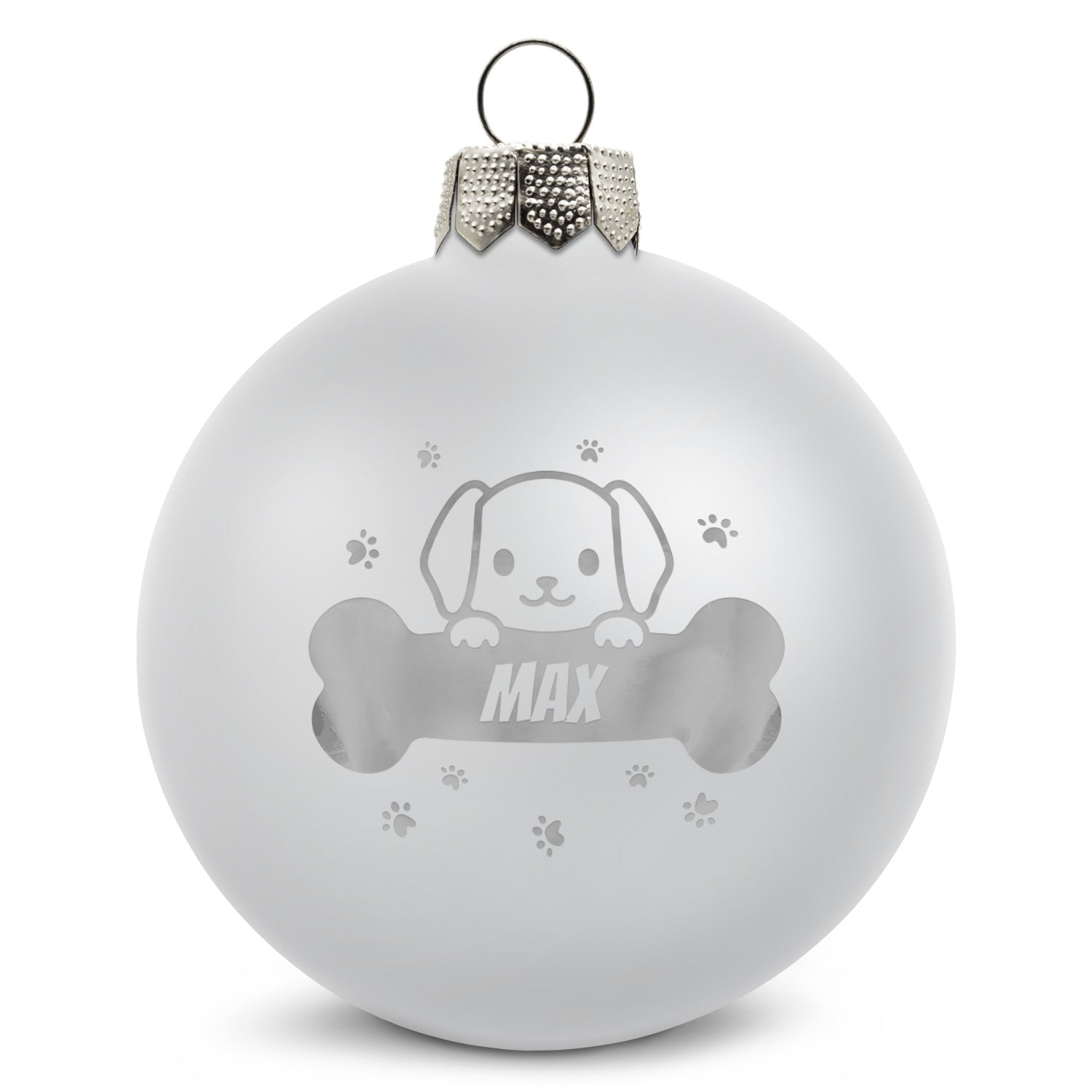 Gravierte Weihnachtskugel - Haustier - Hund & Katze