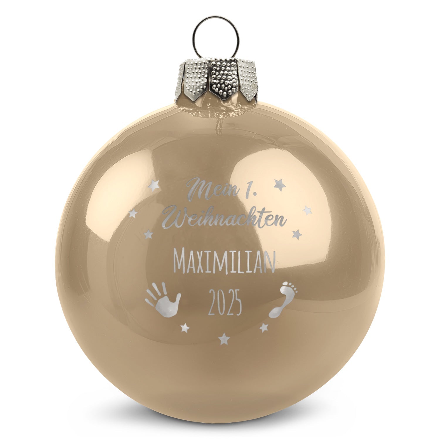 Gravierte Weihnachtskugel - Mein erstes Weihnachten