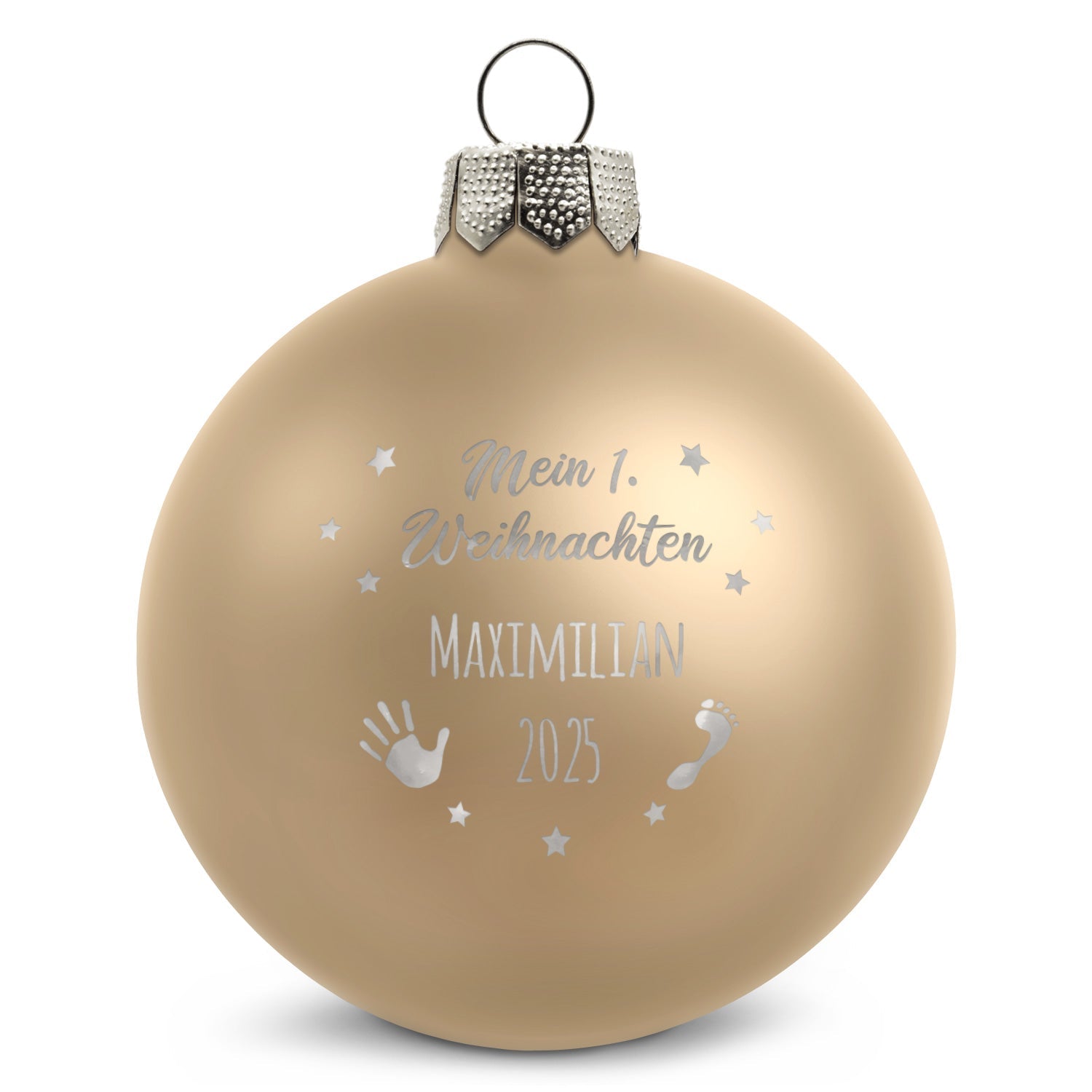 Gravierte Weihnachtskugel - Mein erstes Weihnachten