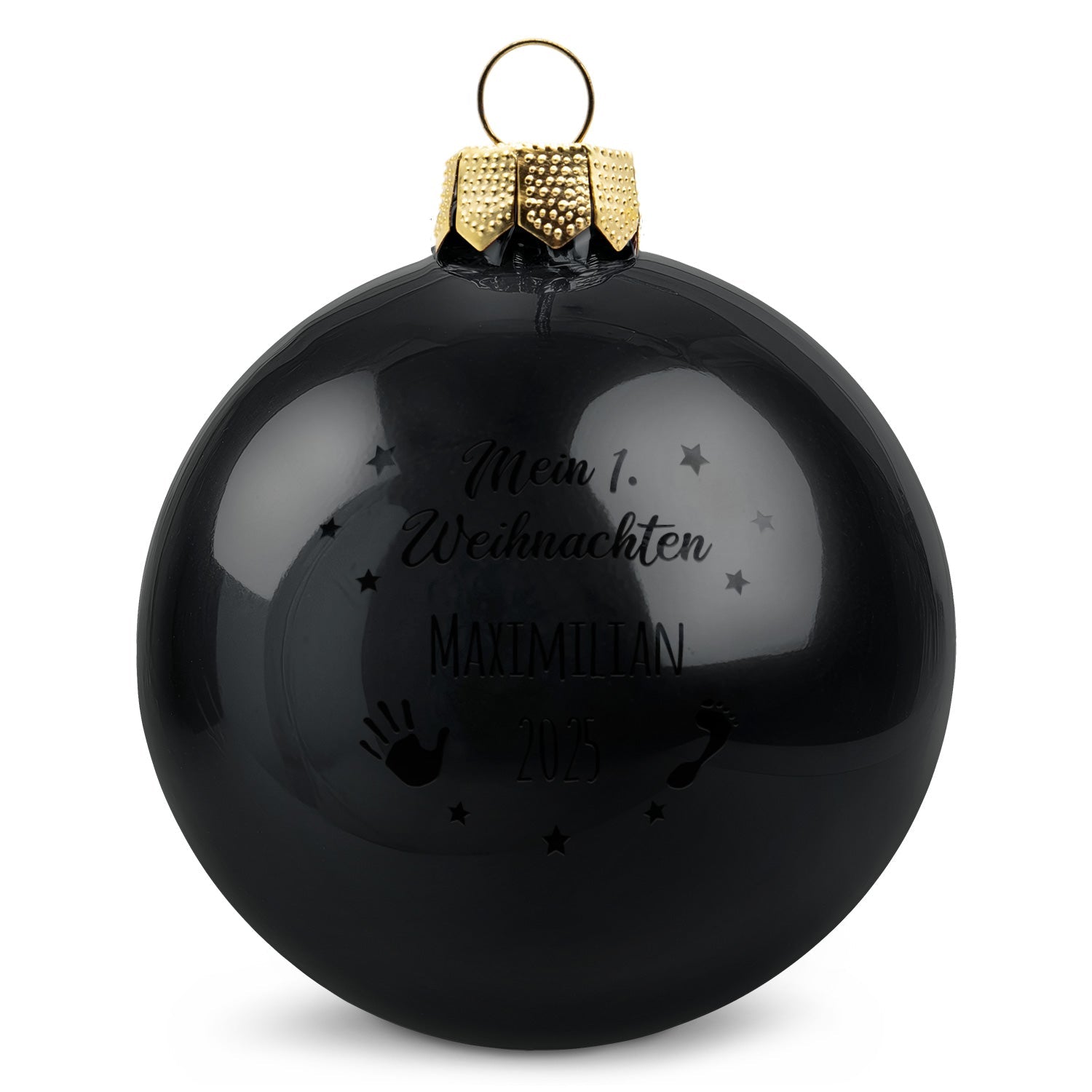 Gravierte Weihnachtskugel - Mein erstes Weihnachten