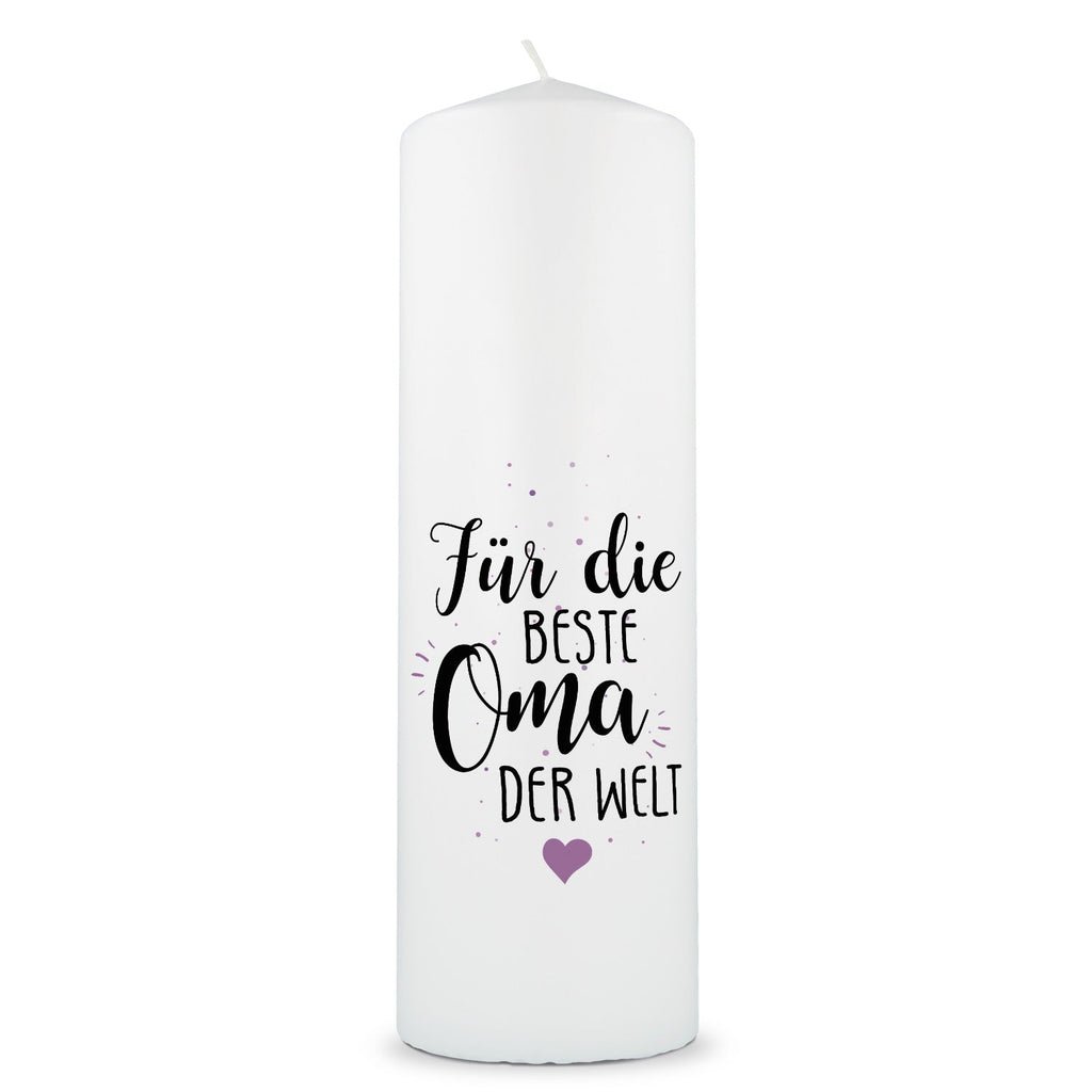 Große Kerze "Für die beste Oma / den besten Opa der Welt"