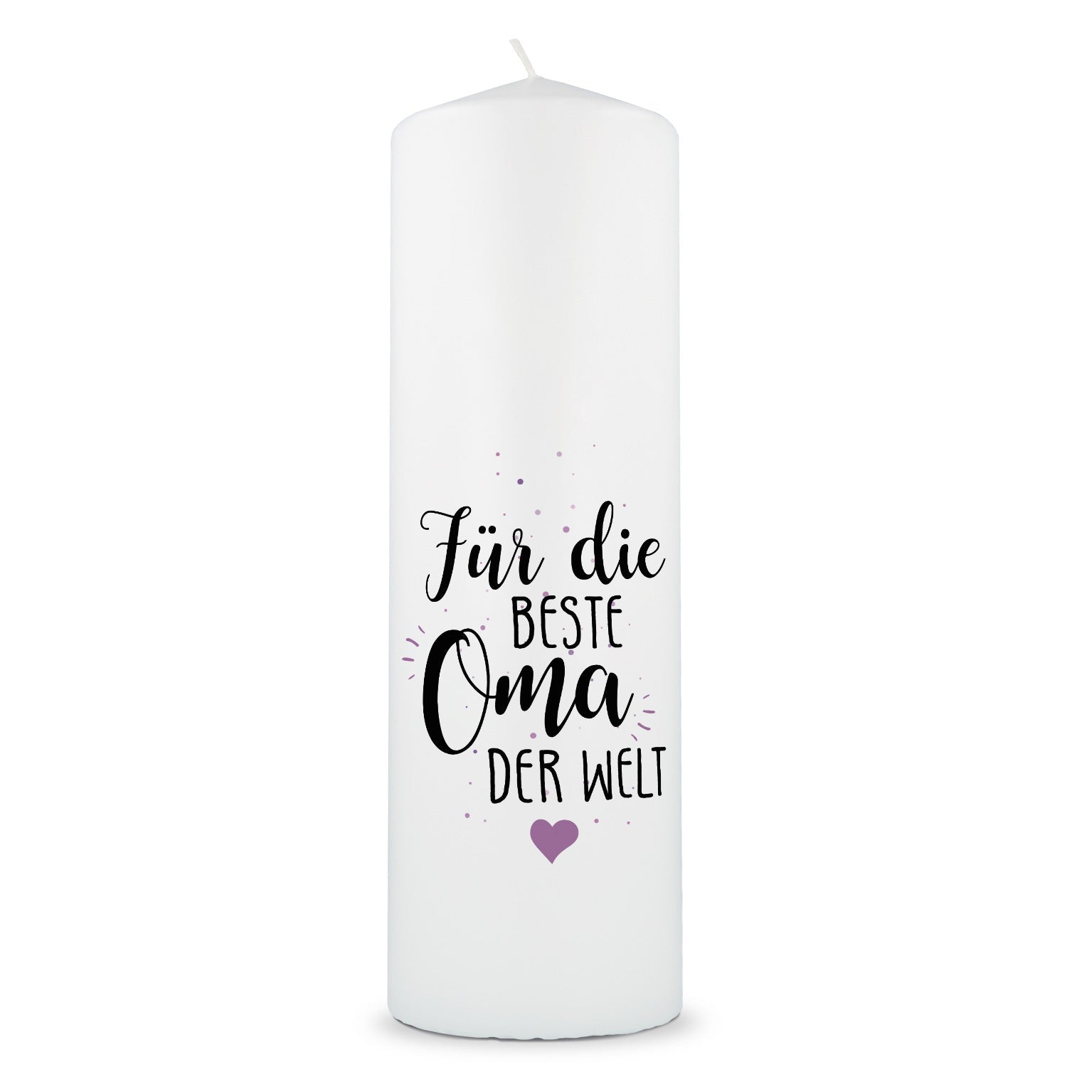 Große Kerze "Für die beste Oma / den besten Opa der Welt"