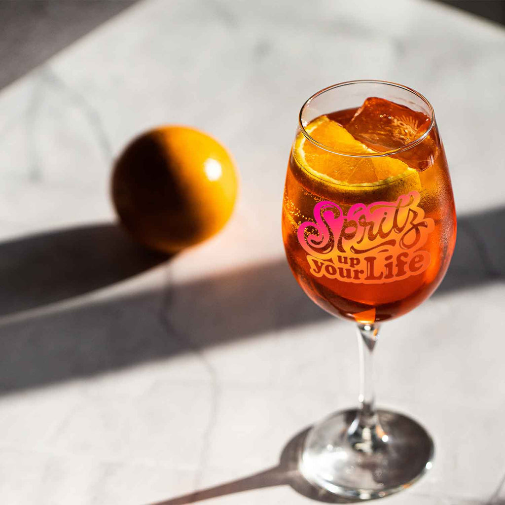 Leonardo Weinglas mit UV-Druck - "Spritz up your Life"