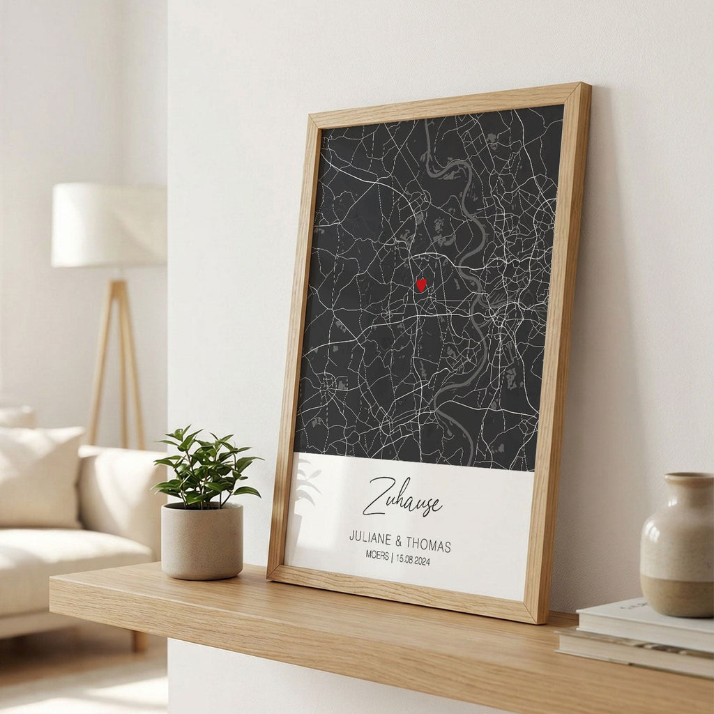 Personalisiertes Poster - Zuhause - Personalisiertes Geschenk