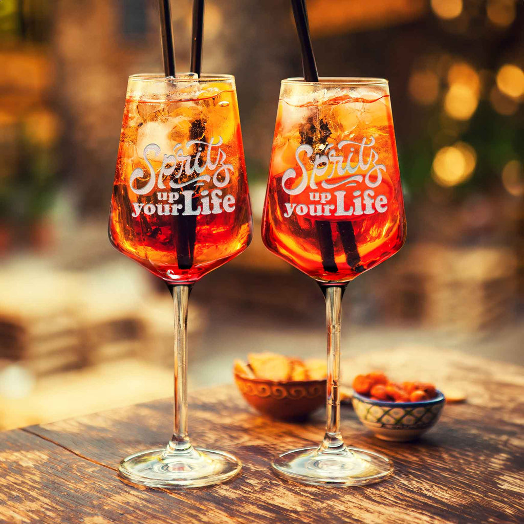 Leonardo Weinglas mit Gravur - "Spritz up your Life"