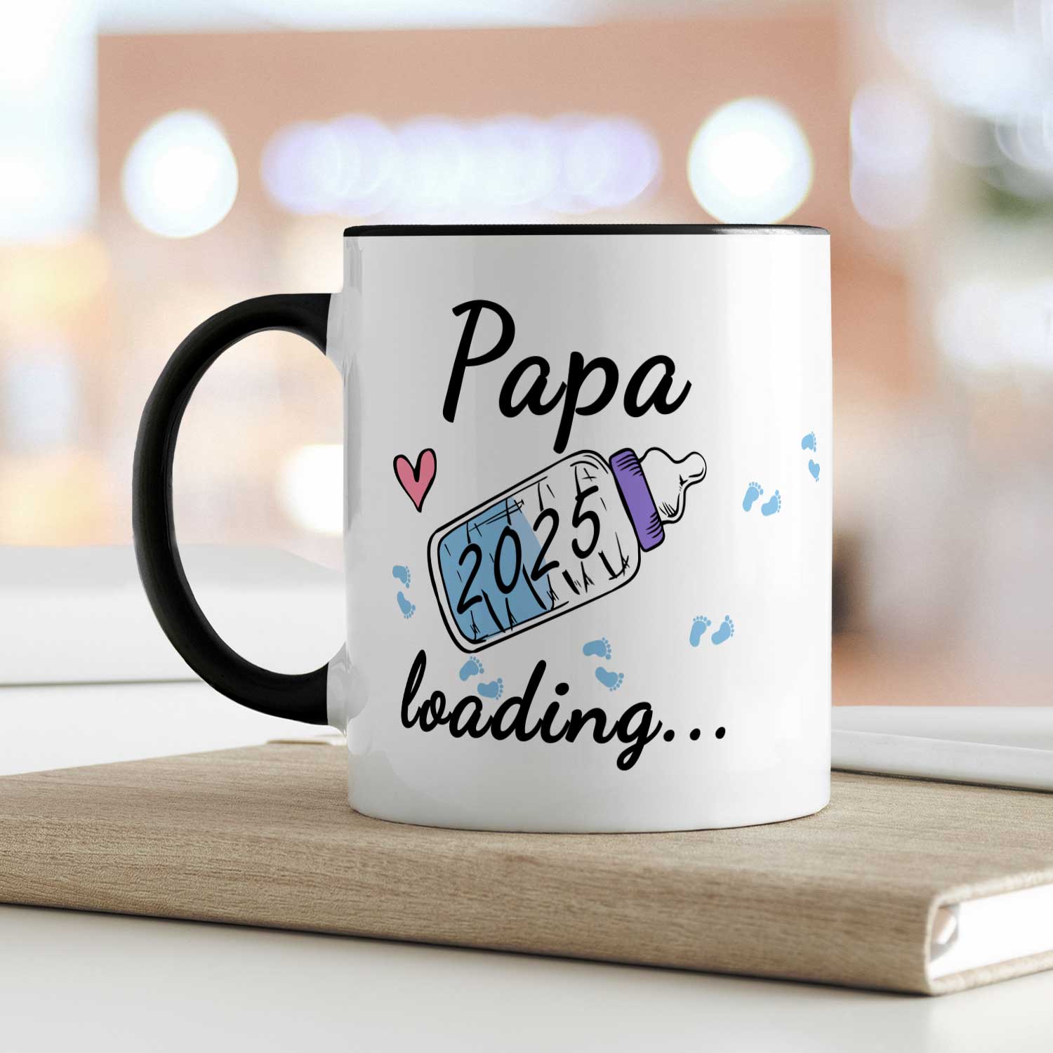 Bedruckte Tasse mit Spruch - Baby Loading in versch. Varianten