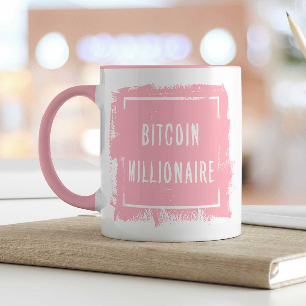 Bedruckte Tasse mit Spruch - Bitcoin Millionaire