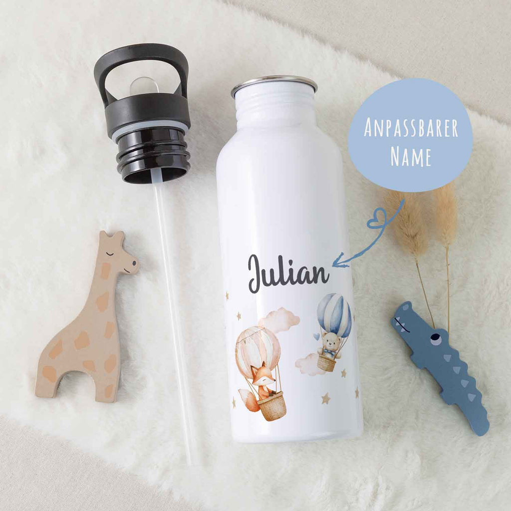 Bedruckte Trinkflasche aus Edelstahl - Ballon