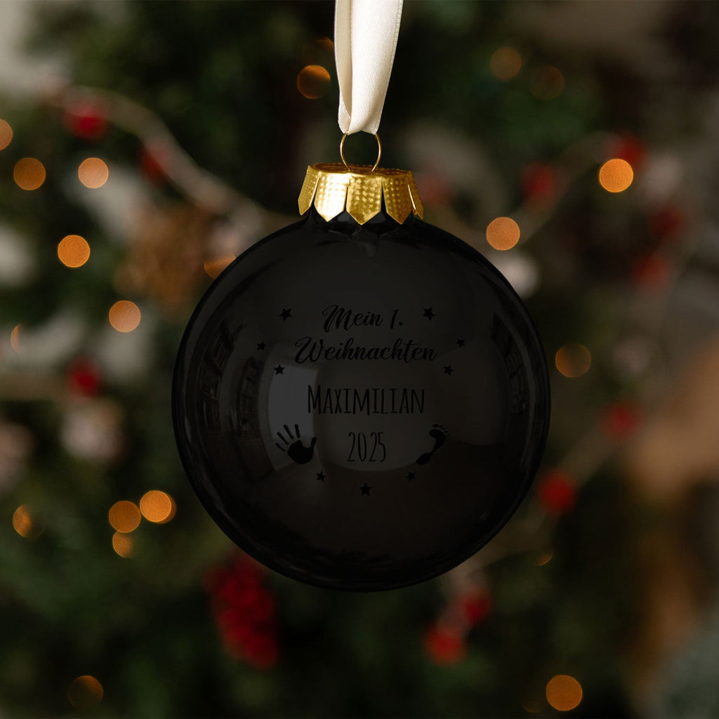 Gravierte Weihnachtskugel - Mein erstes Weihnachten
