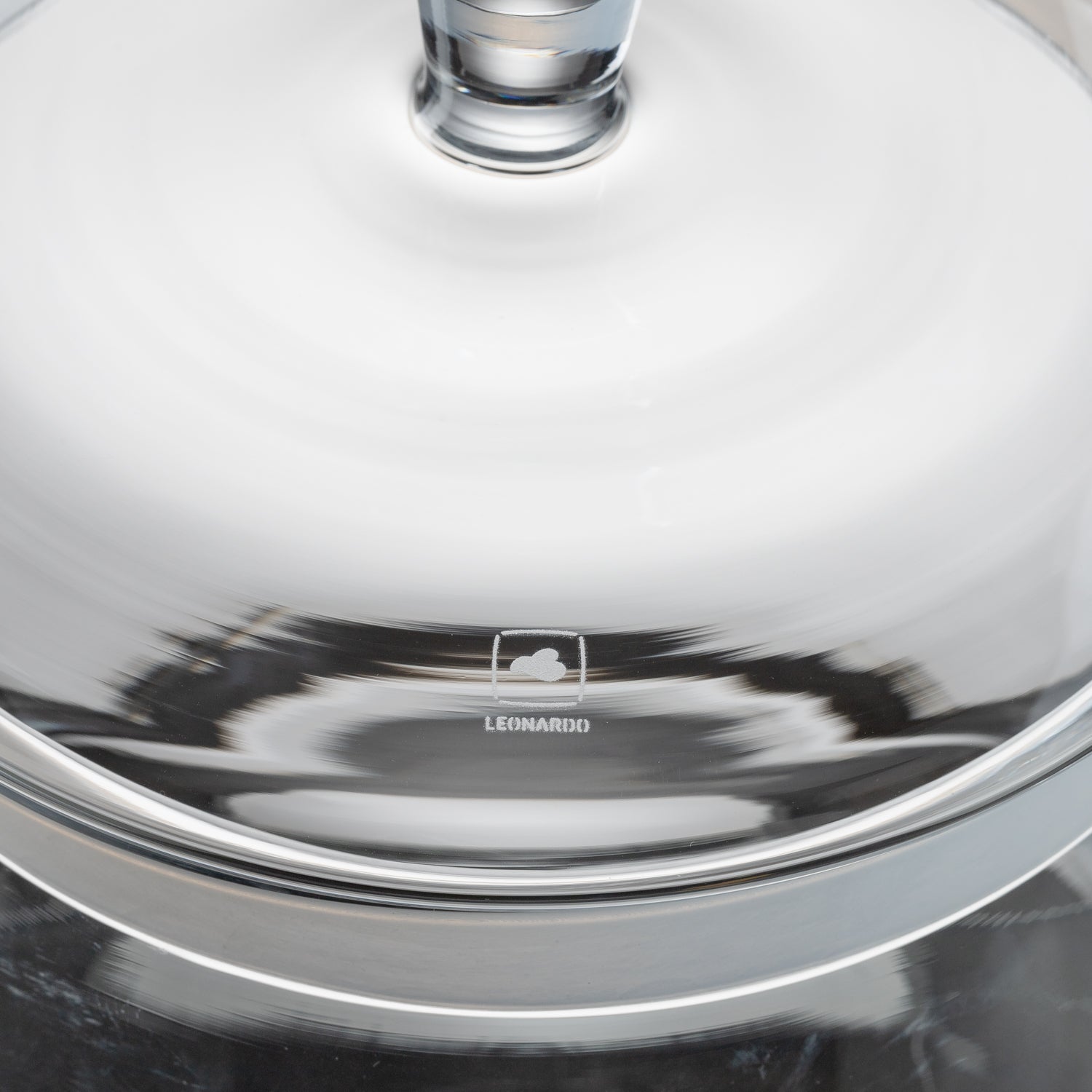 Leonardo Keksglas mit Gravur