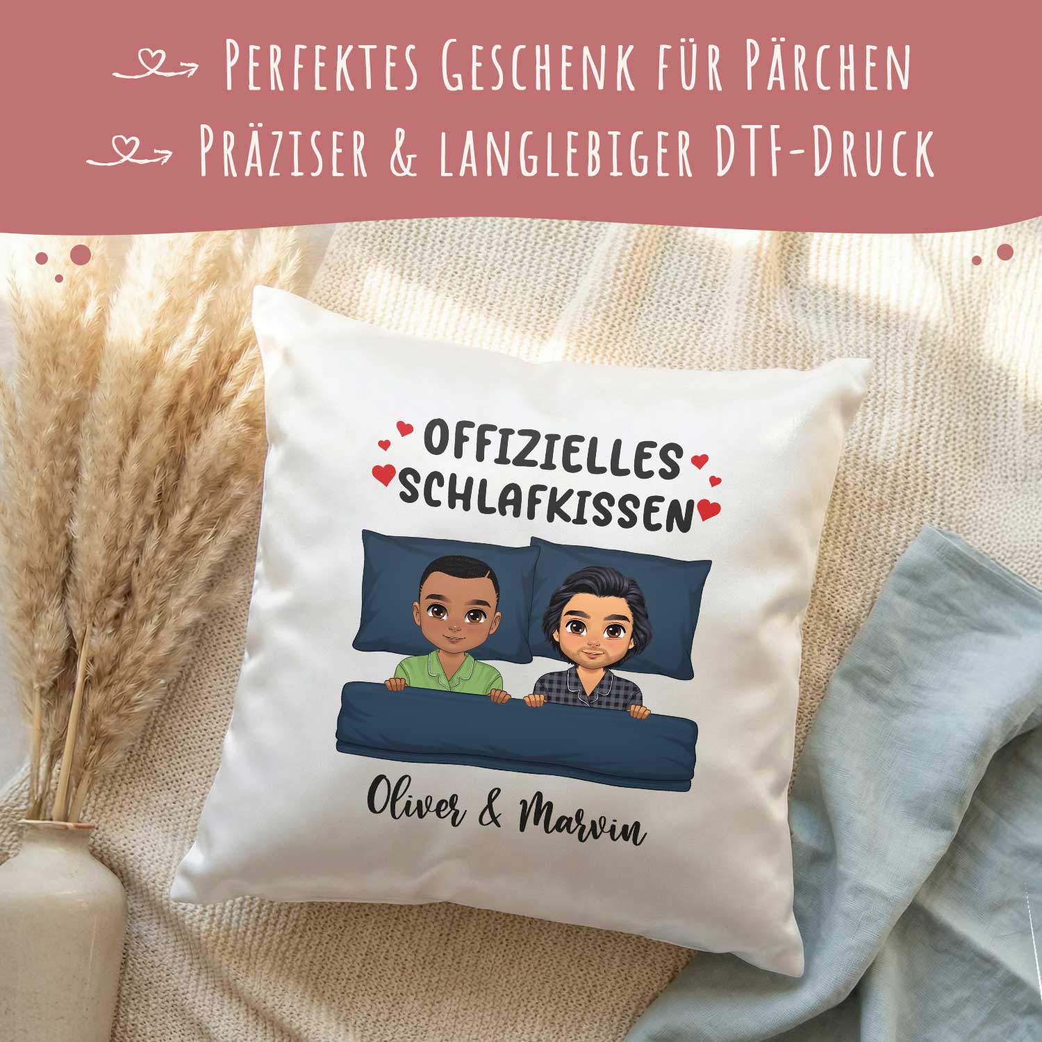 Personalisiertes Kissen mit Motiv - Offizielles Schlafkissen