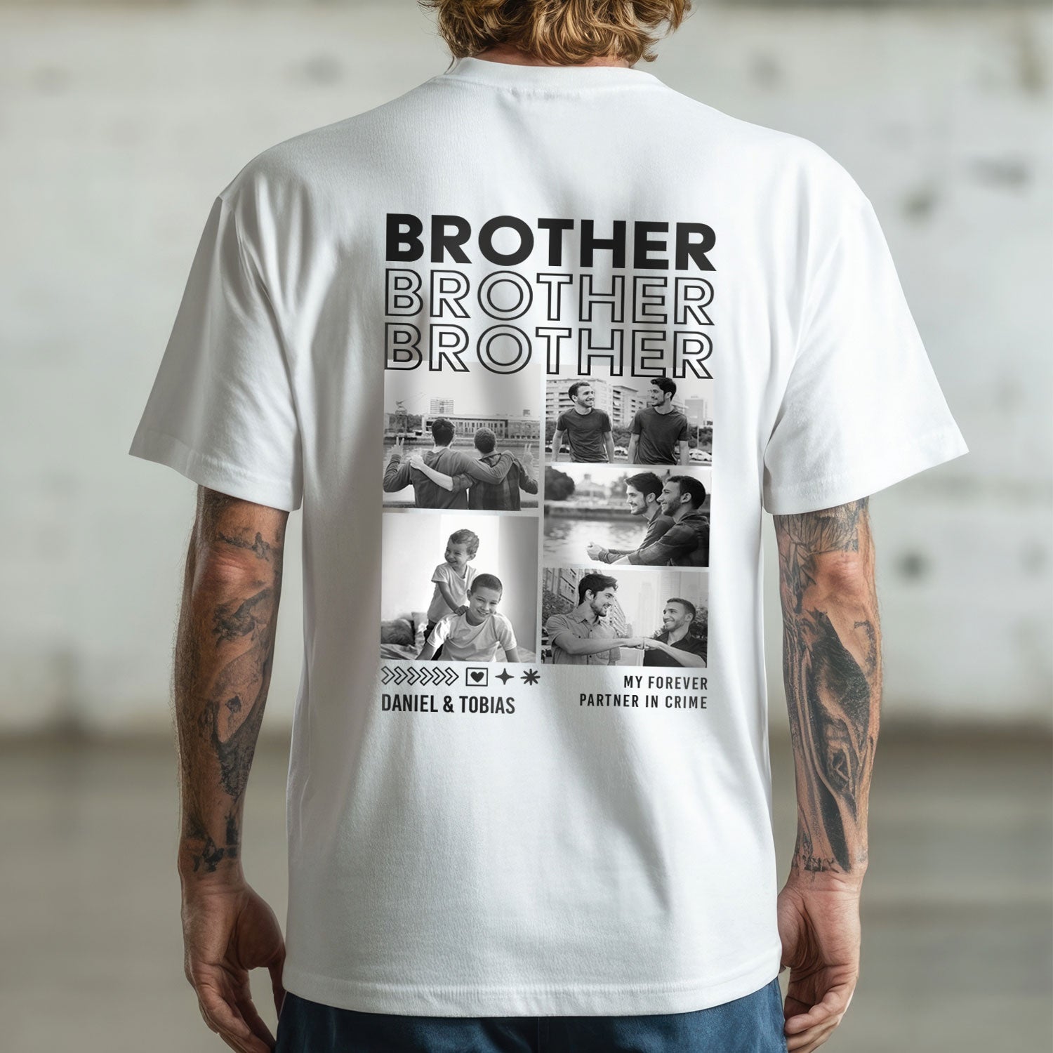 Personalisiertes Oversized T-Shirt - Brother