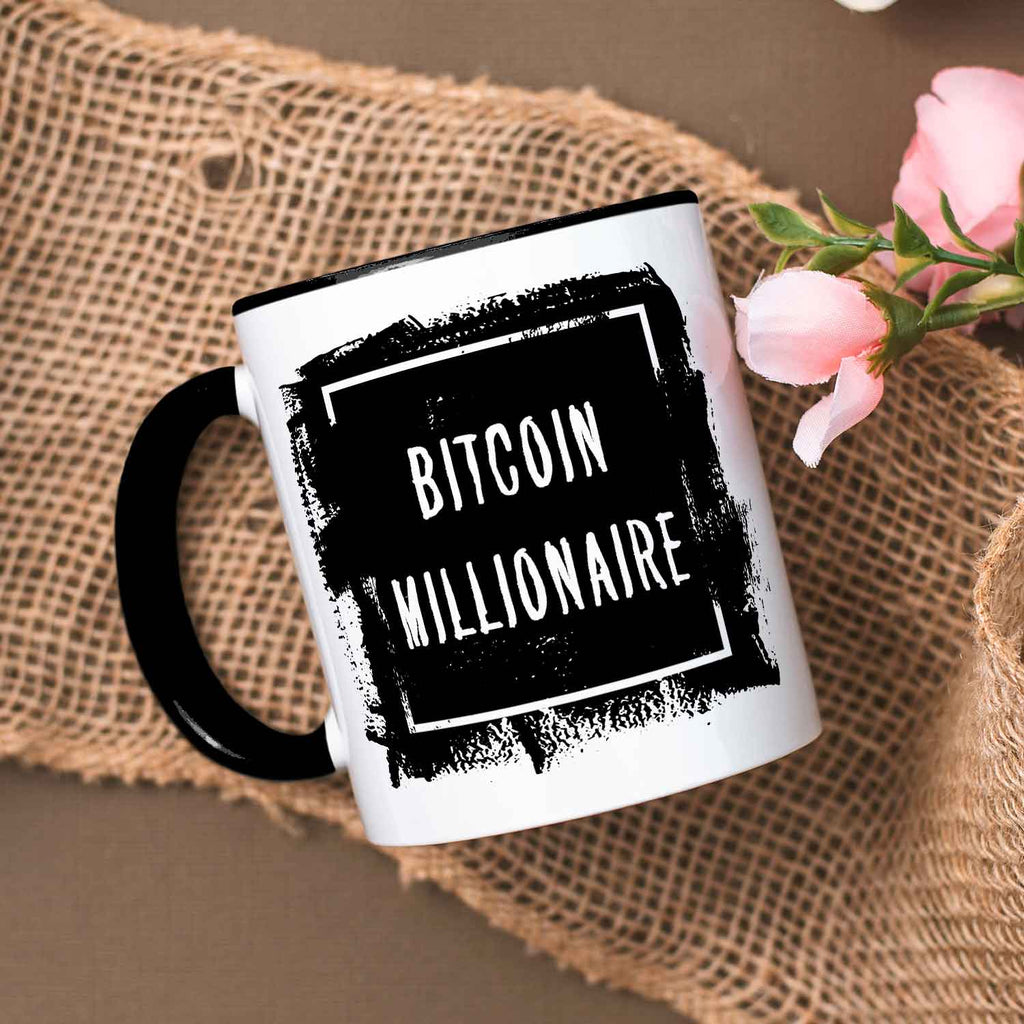Bedruckte Tasse mit Spruch - Bitcoin Millionaire