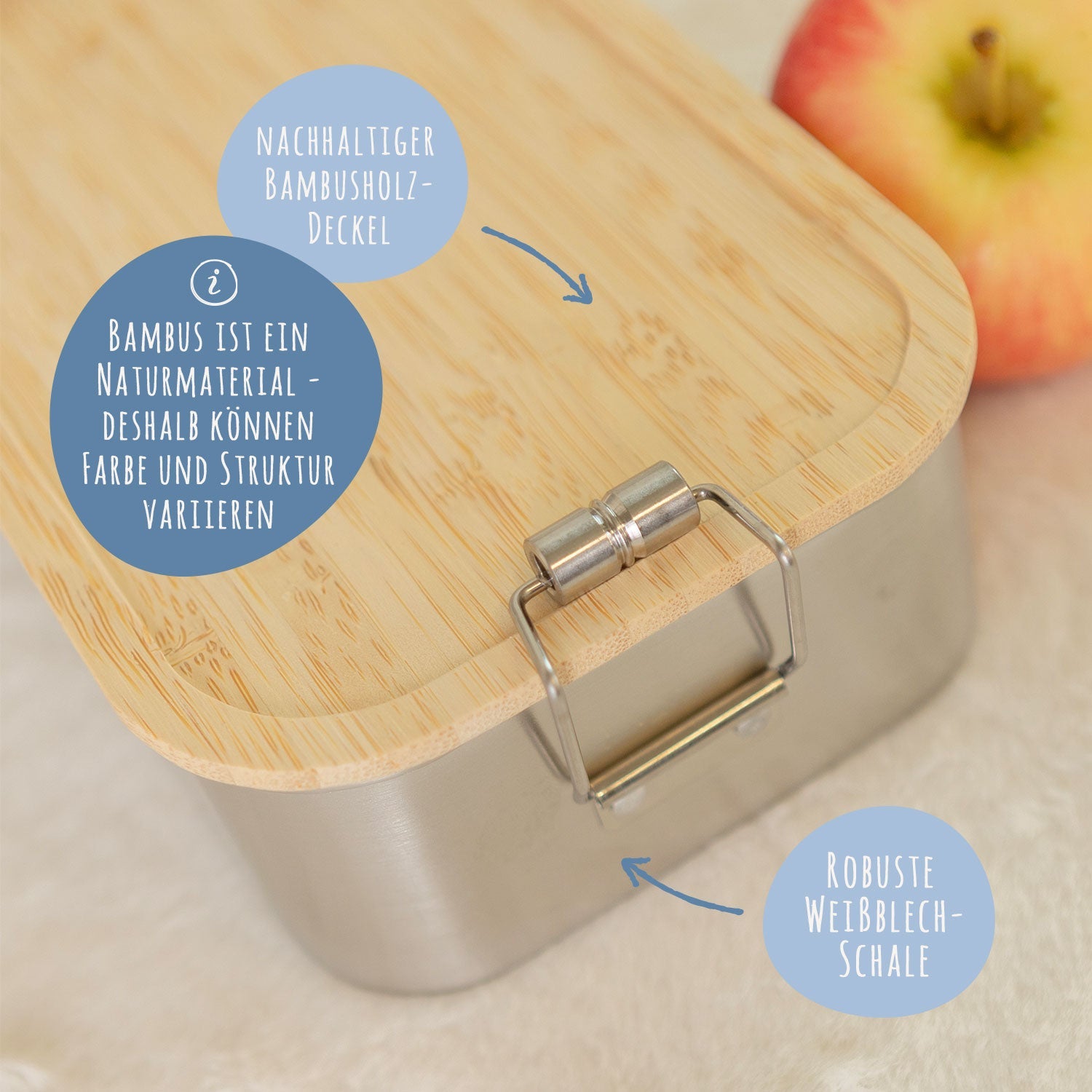 Brotdose mit Deckel für Kinder mit UV-Druck im "Einhorn V2" Design