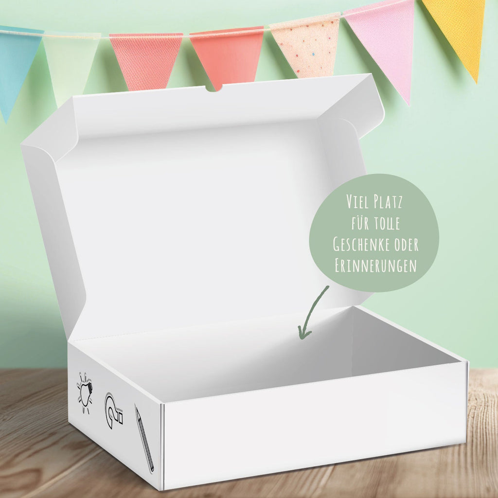 Personalisierte Geschenkbox - Endlich gehts aufs Gymi - Einschulung