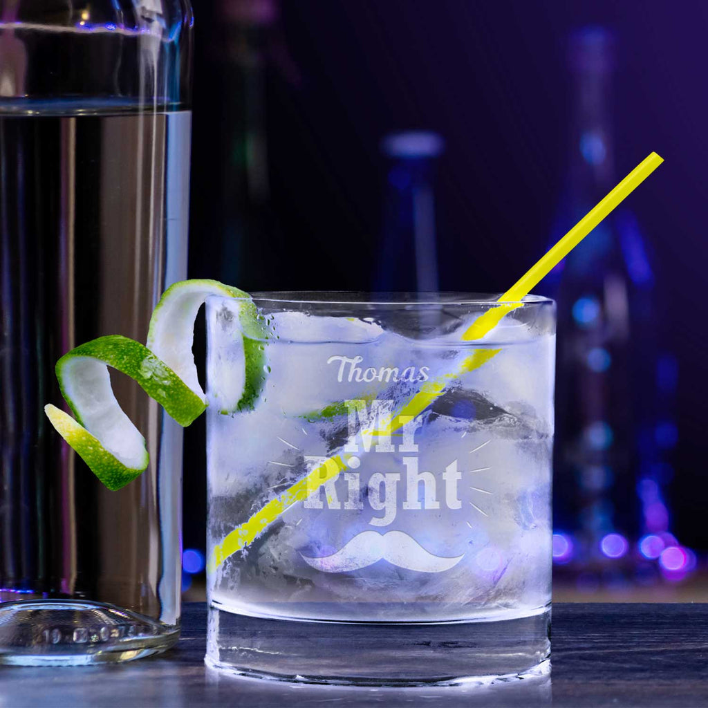 2er Set Montana GIN-Gläser "Mr Right & Mrs Always Right" mit Namen