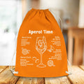 Farbiger Turnbeutel mit DTF-Druck - Aperol Rezepte