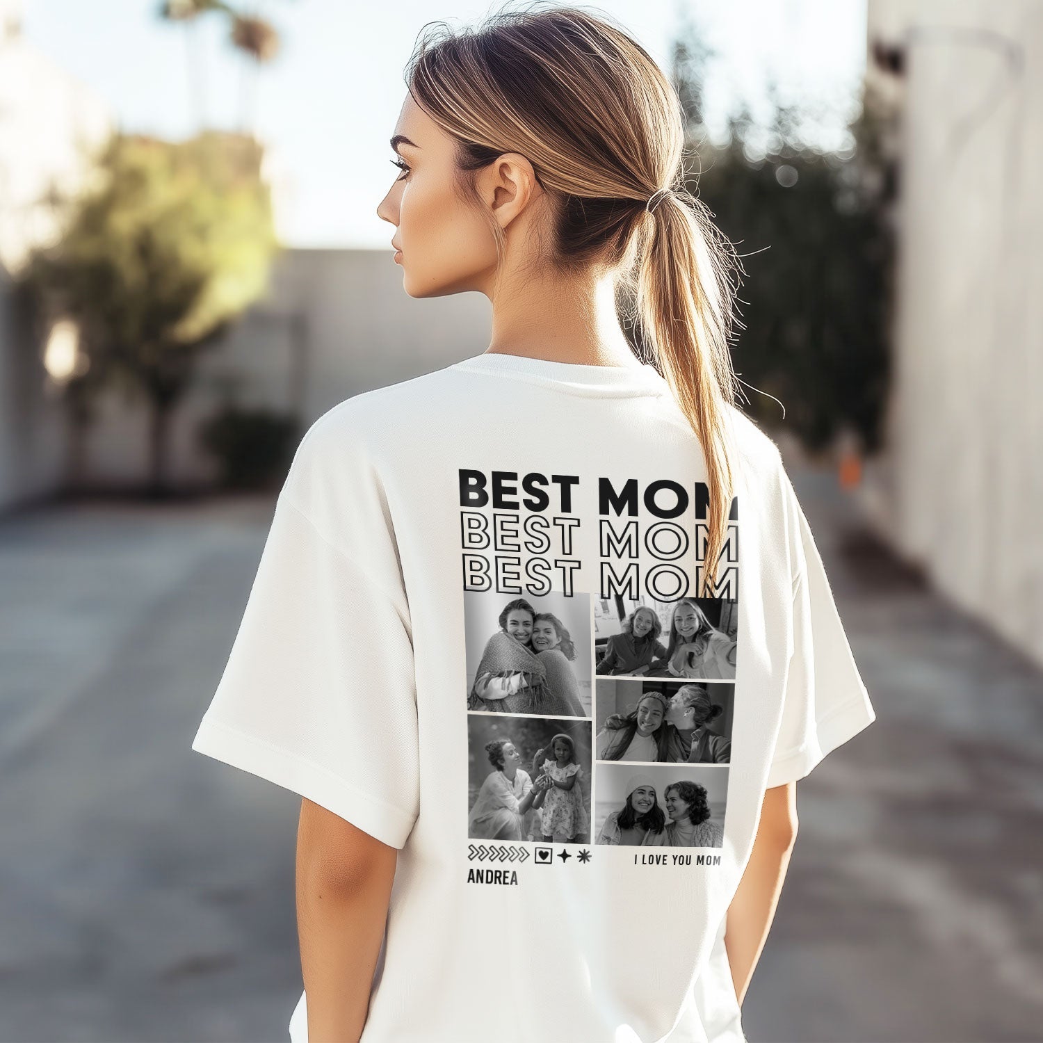 Personalisiertes Oversized T-Shirt - Mom
