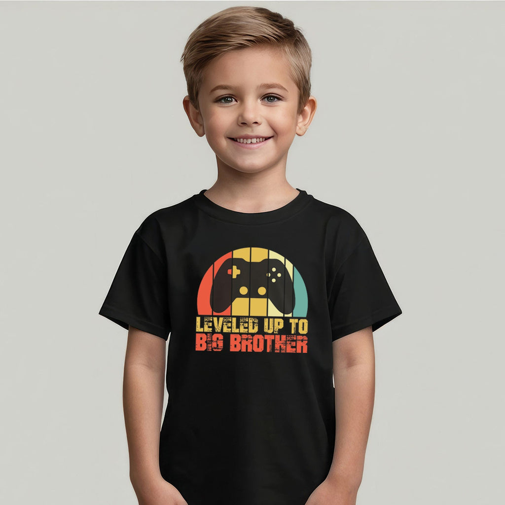 Bedrucktes T-Shirt für Kinder - Leveled up Big Sister