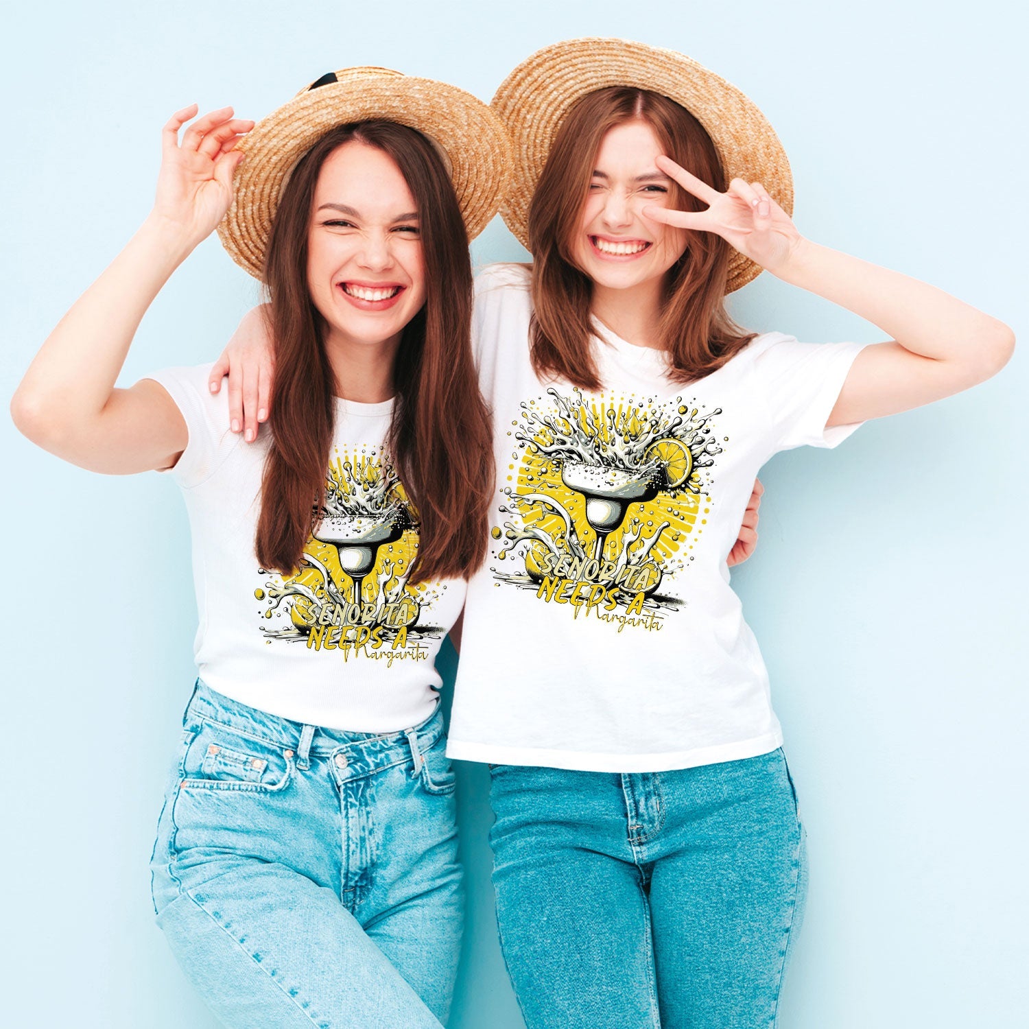 Bedrucktes T-Shirt für Damen - Senorita needs a margarita