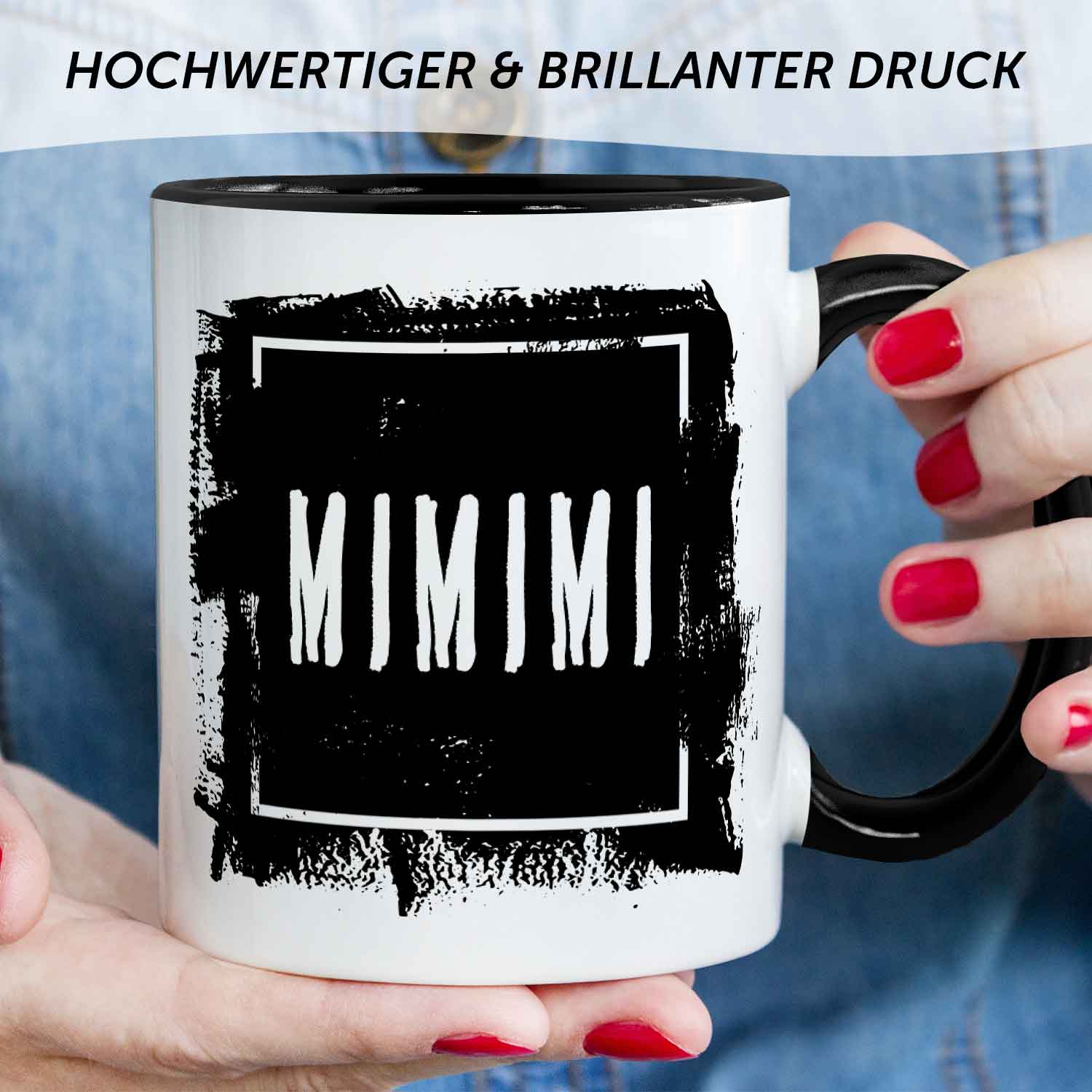 Bedruckte Tasse mit Spruch - "MIMIMI"