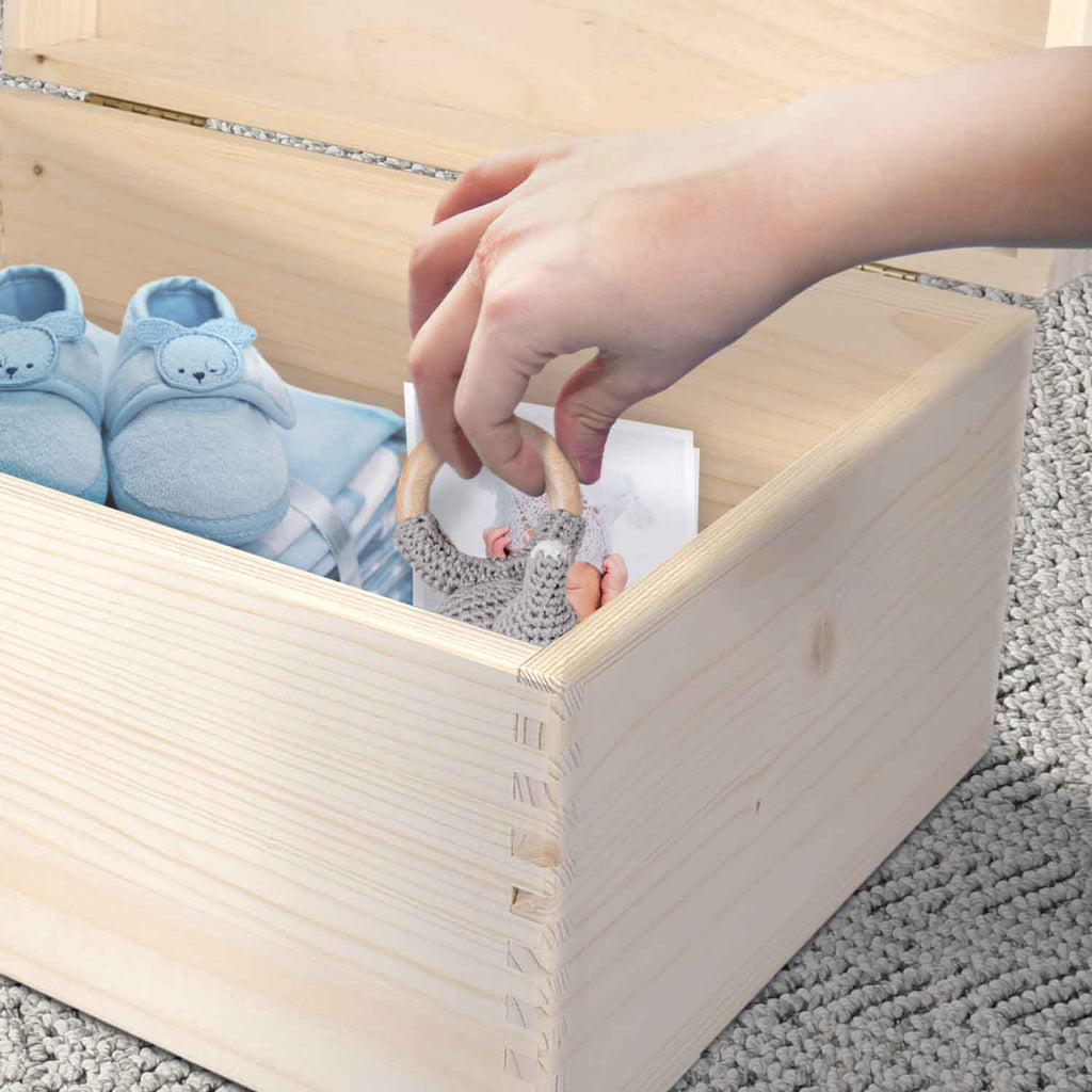 Erinnerungskiste für Kinder mit UV-Druck im Tiergruppe Waldtiere Design