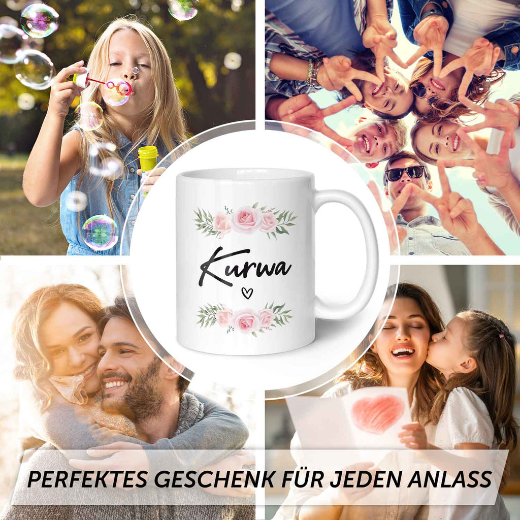 Bedruckte Tasse Kurwa