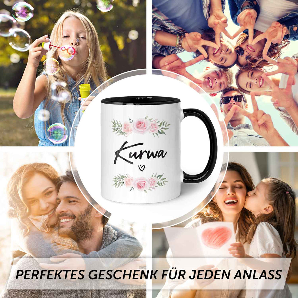 Bedruckte Tasse Kurwa