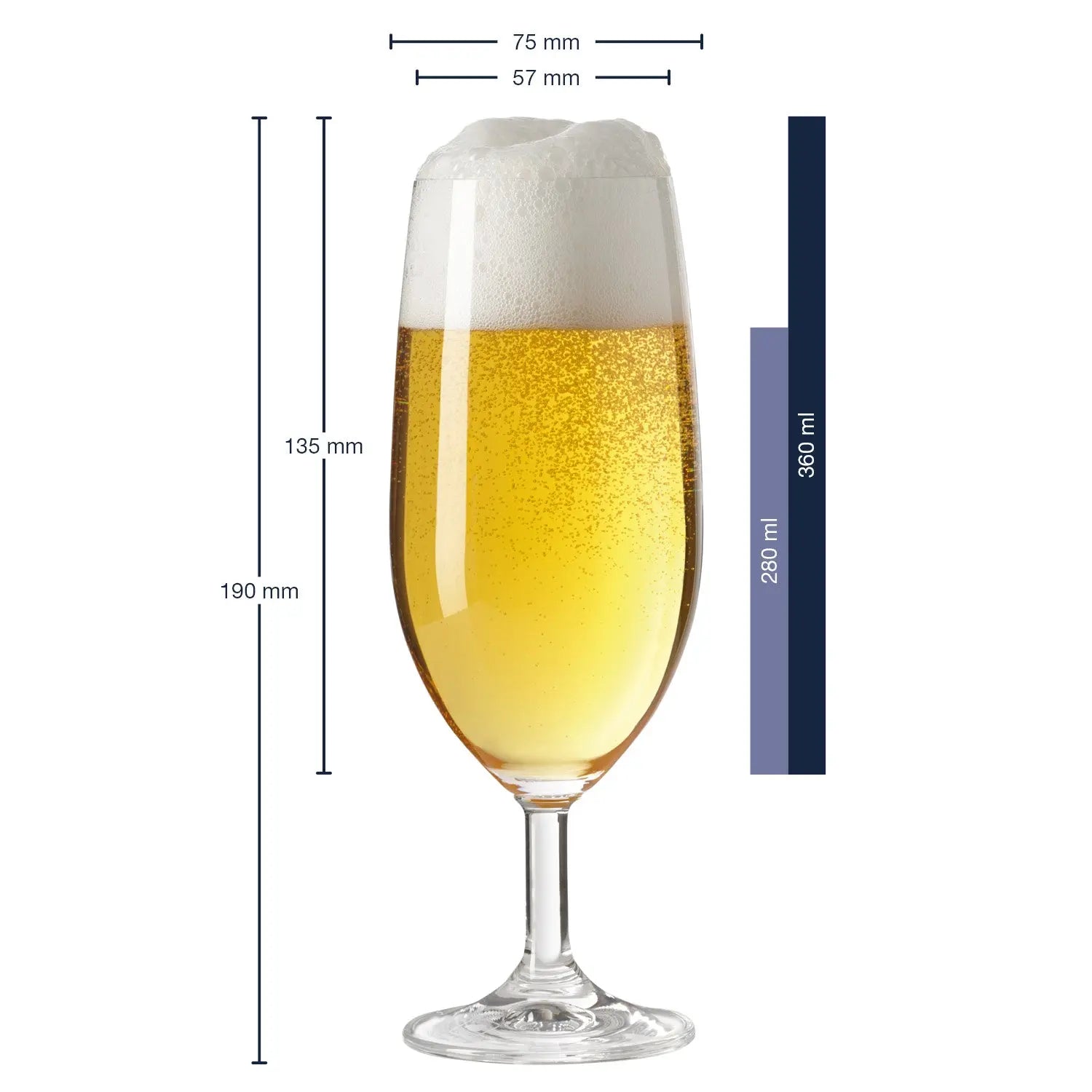 Leonardo Bierglas mit Gravur "Bester Papa der Welt"