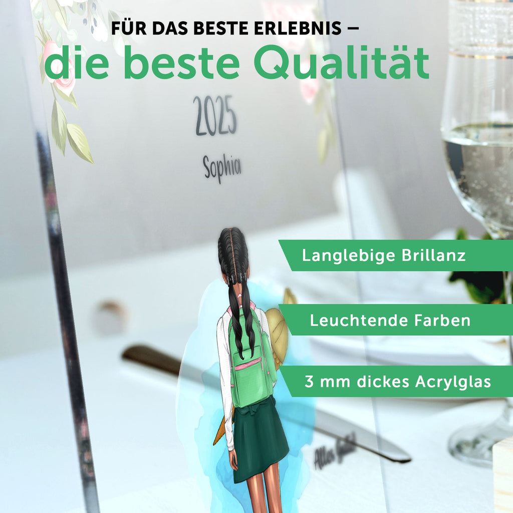 Acrylglas mit Konfiguration - Einschulung