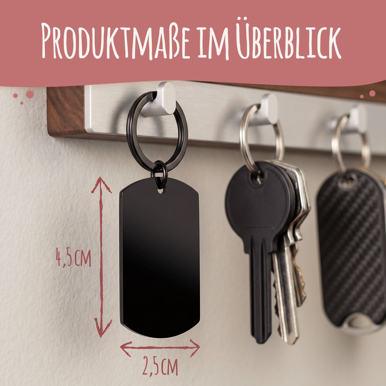 Metall Dog Tag mit Gravur - Dein Foto & Kalender